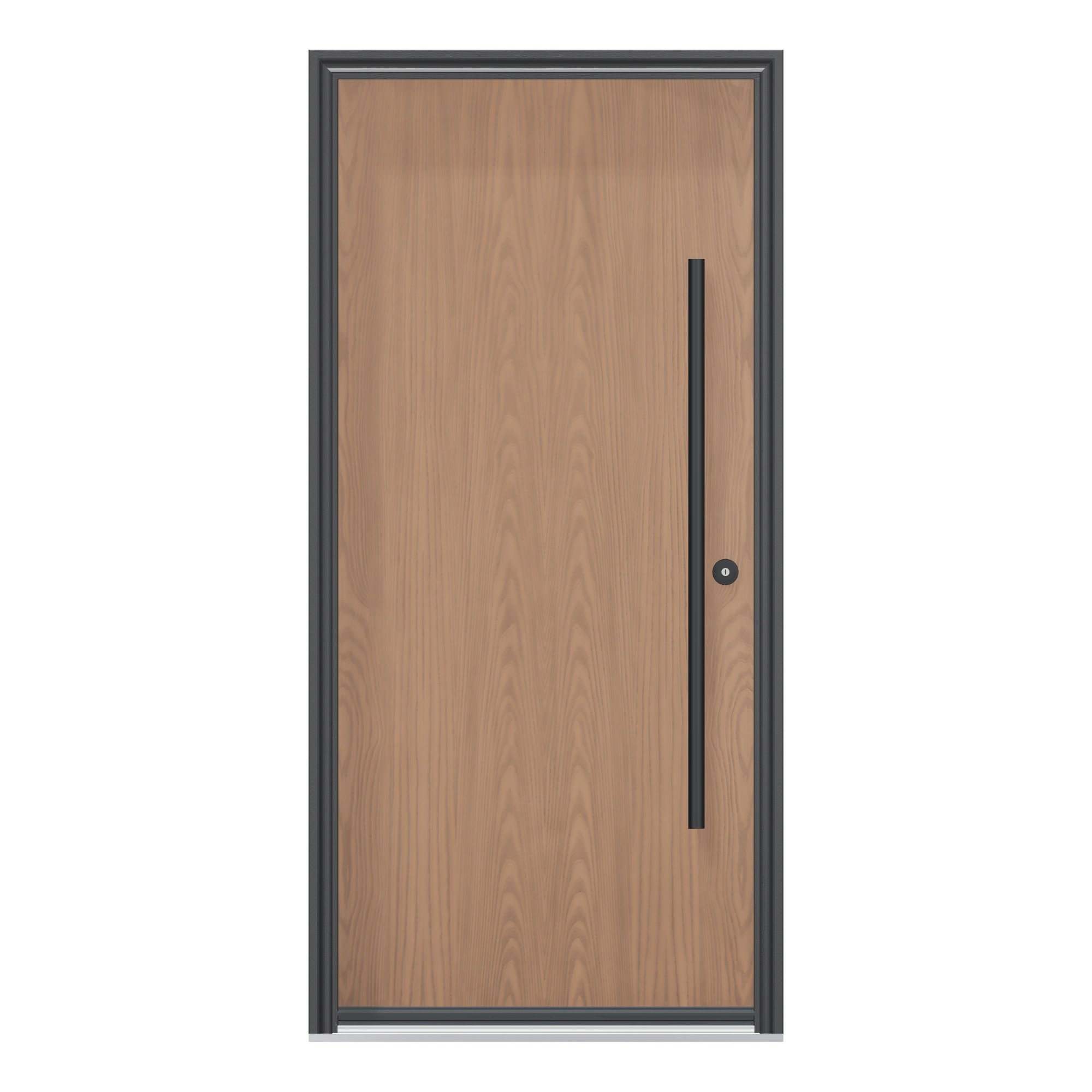 Straight exterior view of 36 × 79 inch WG03P · Flush · 3 mm skin Fiberglass Entry Door