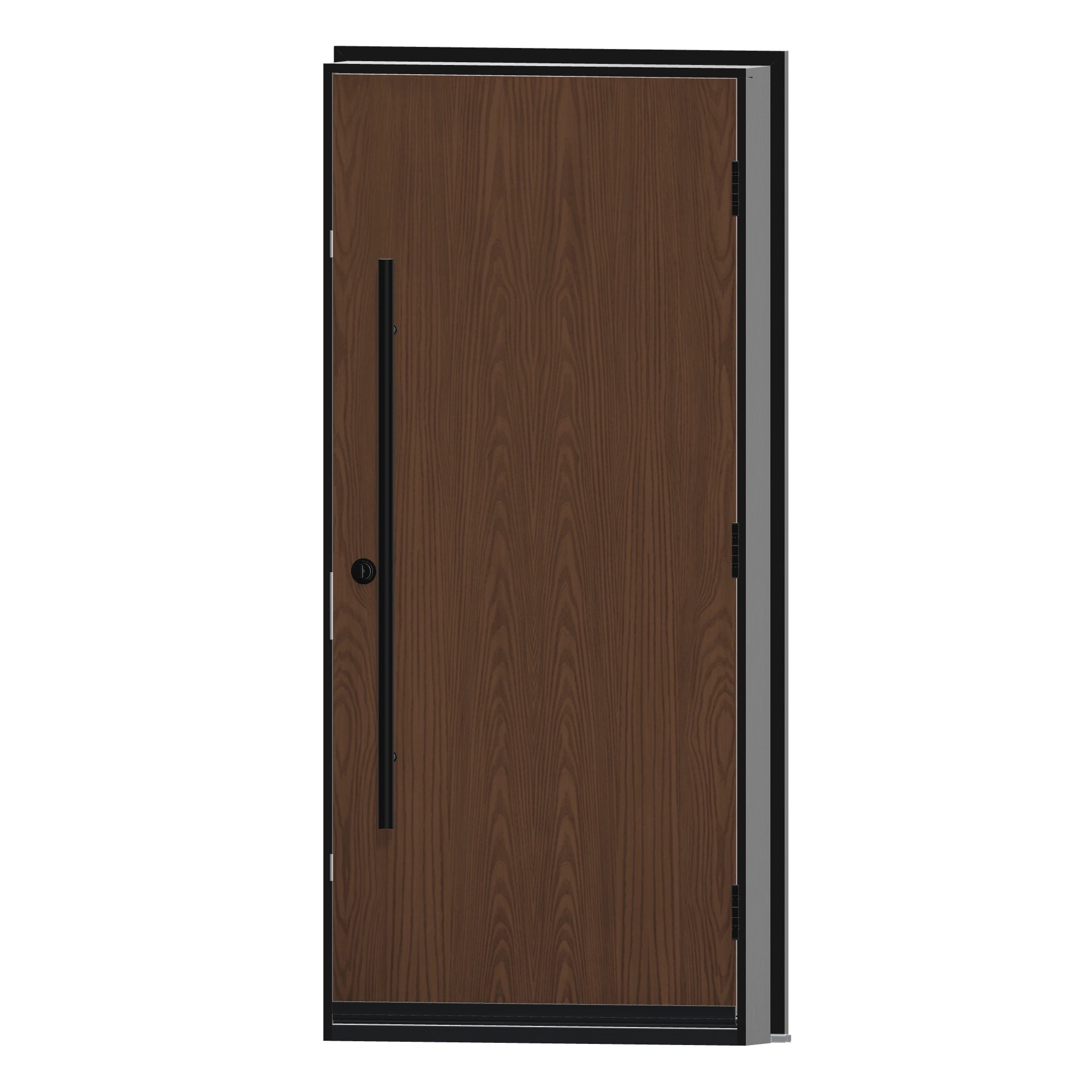 Angled interior view of 36 × 79 inch WG03P · Flush · 3 mm skin Fiberglass Entry Door