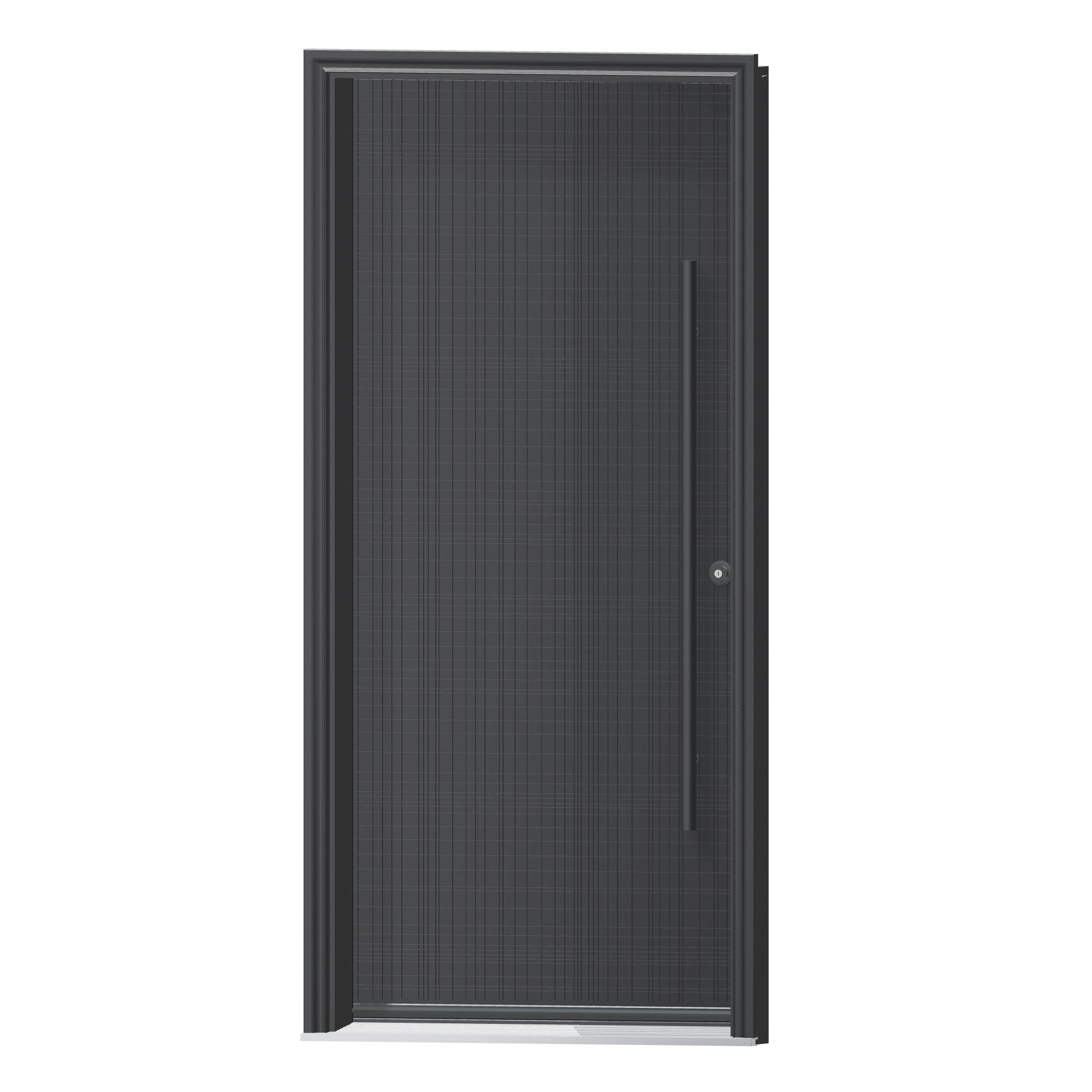 Angled exterior view of 36 × 79 inch Arcadia Fiberglass Entry Door
