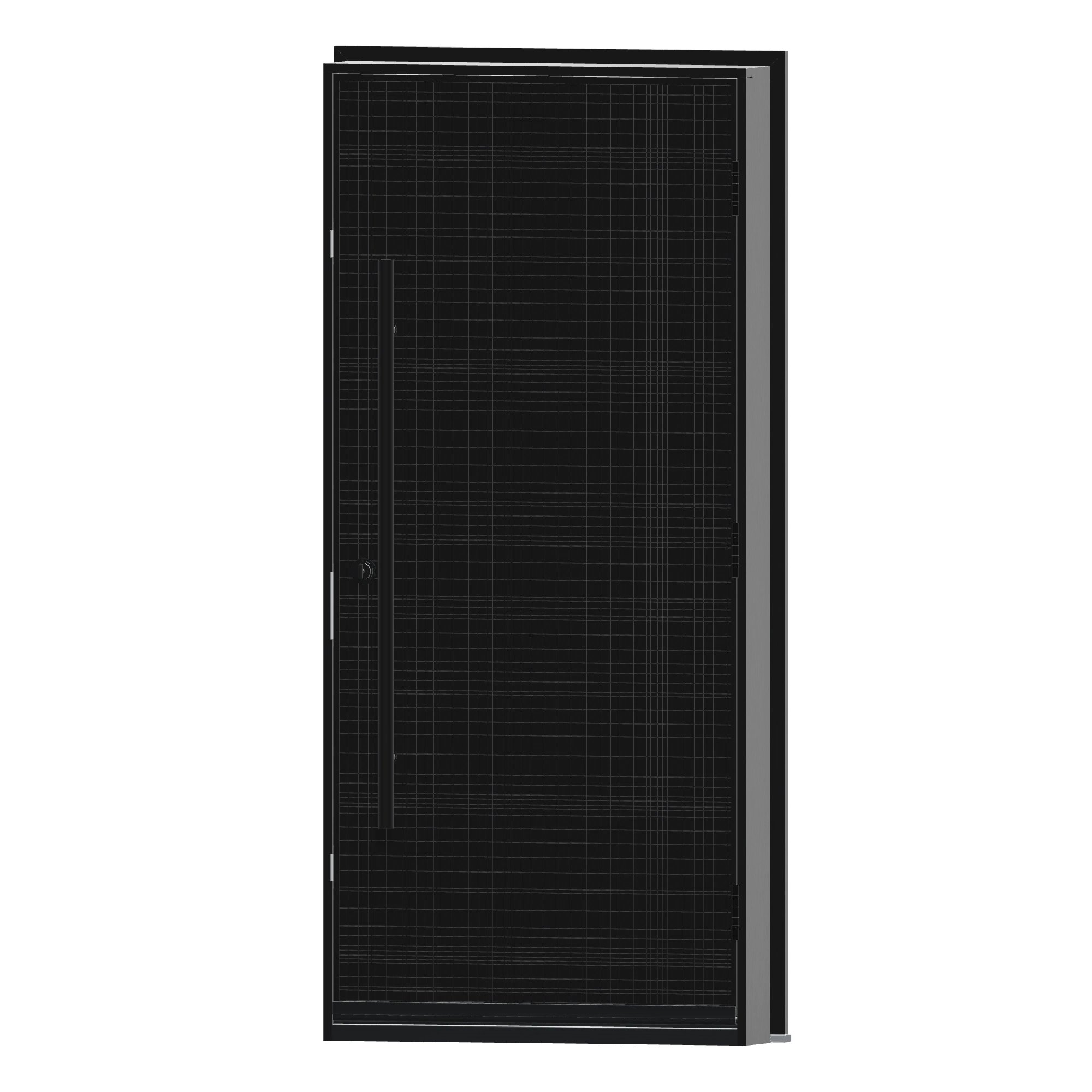 Angled interior view of 36 × 79 inch Arcadia Fiberglass Entry Door
