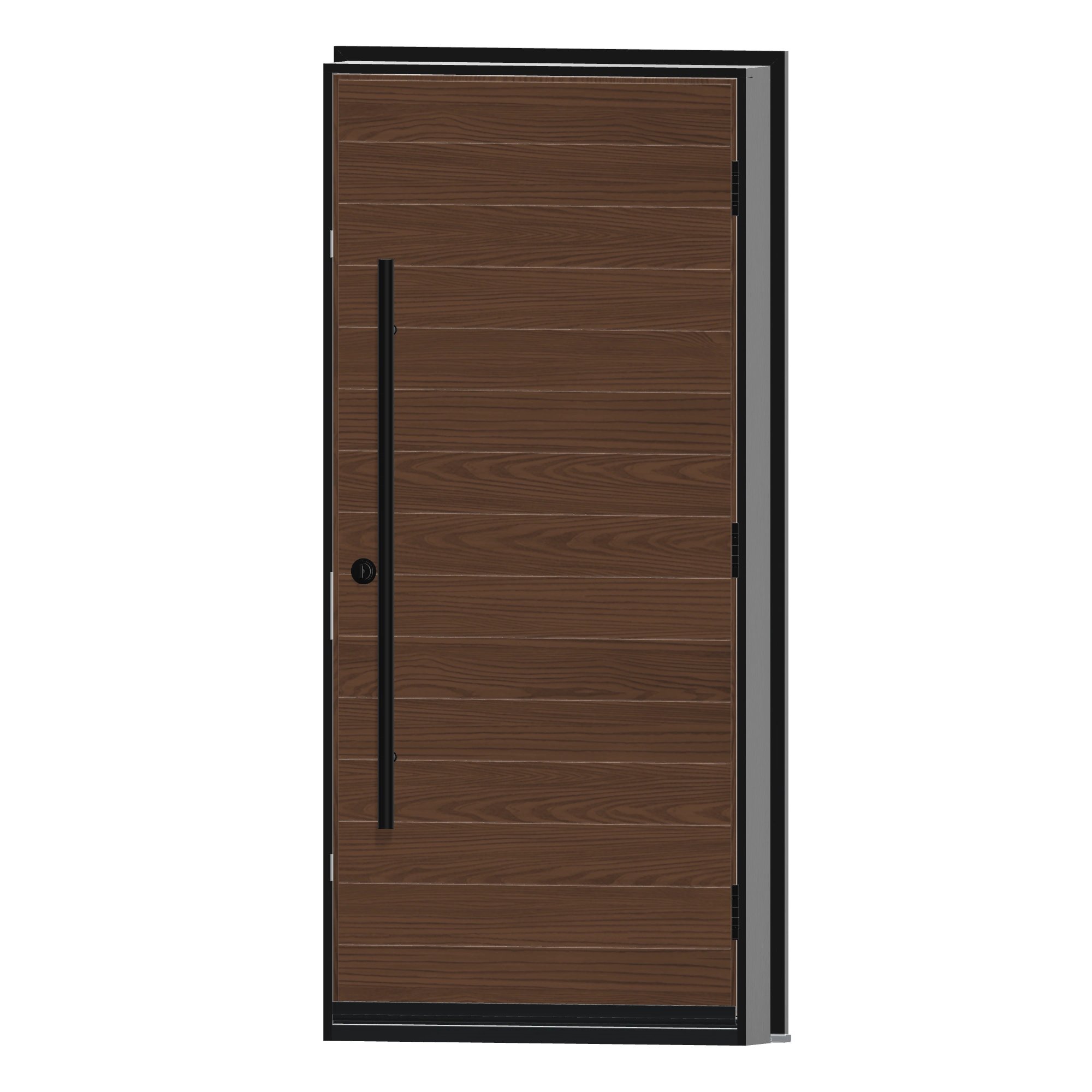 Angled interior view of 36 × 79 inch Harbour Fiberglass Entry Door