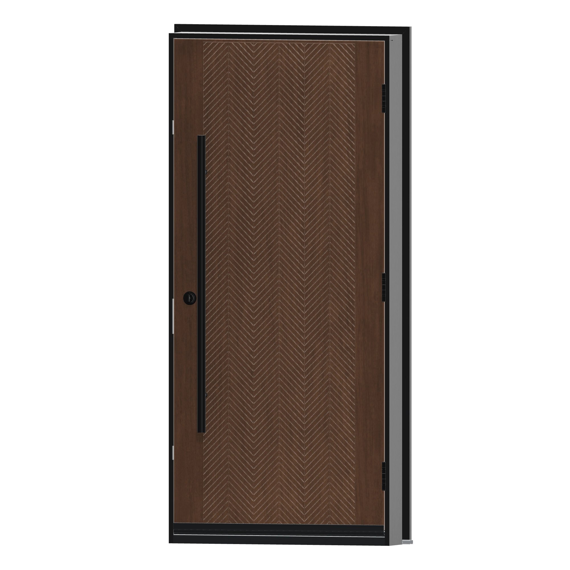 Angled interior view of 36 × 79 inch Imperial Fiberglass Entry Door
