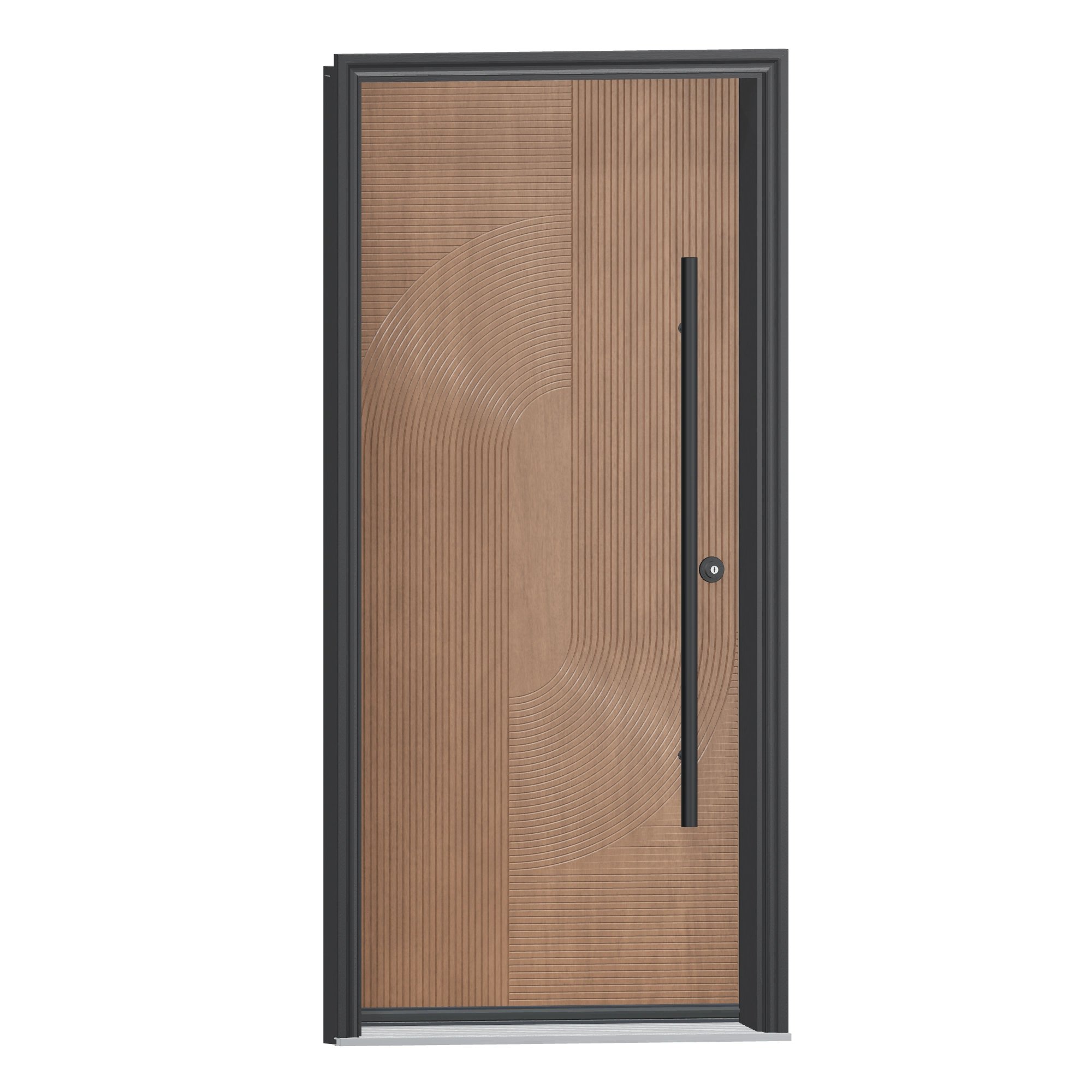 Opposite exterior angle of 36 × 79 inch Infinity Fiberglass Entry Door