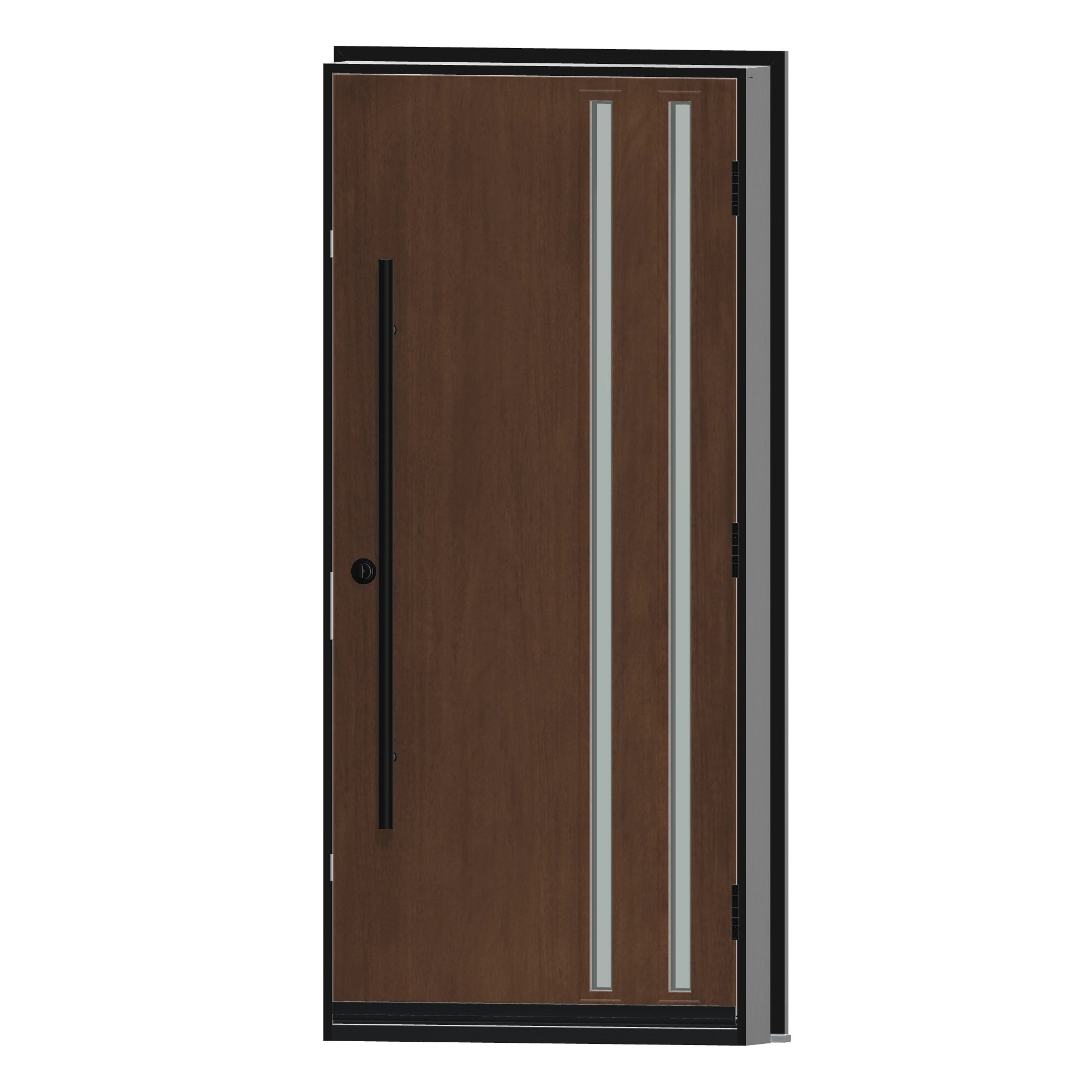 Angled interior view of 36 × 79 inch Stealth Fiberglass Entry Door
