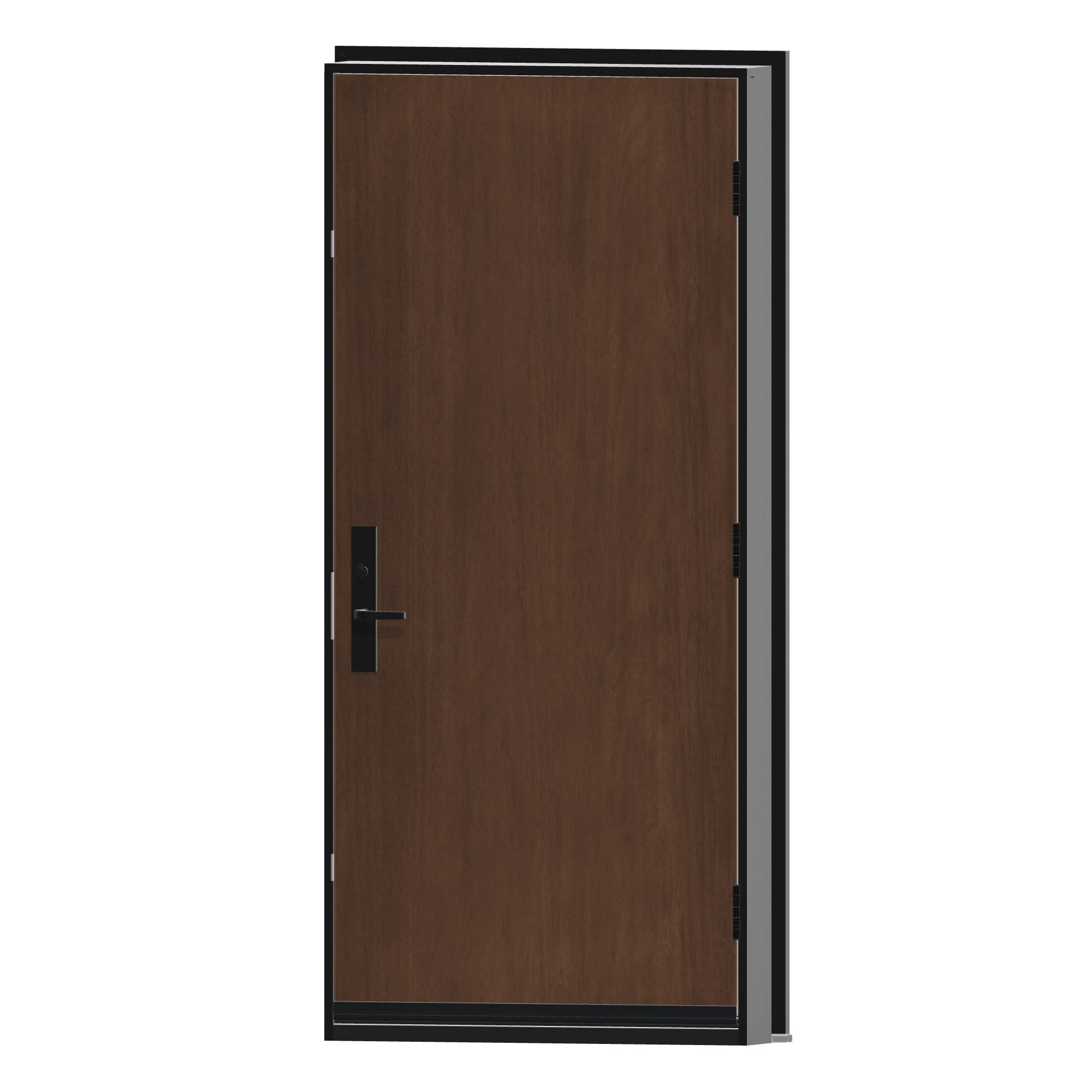 Angled interior view of 36 × 79 inch SS Liberty Fiberglass Entry Door