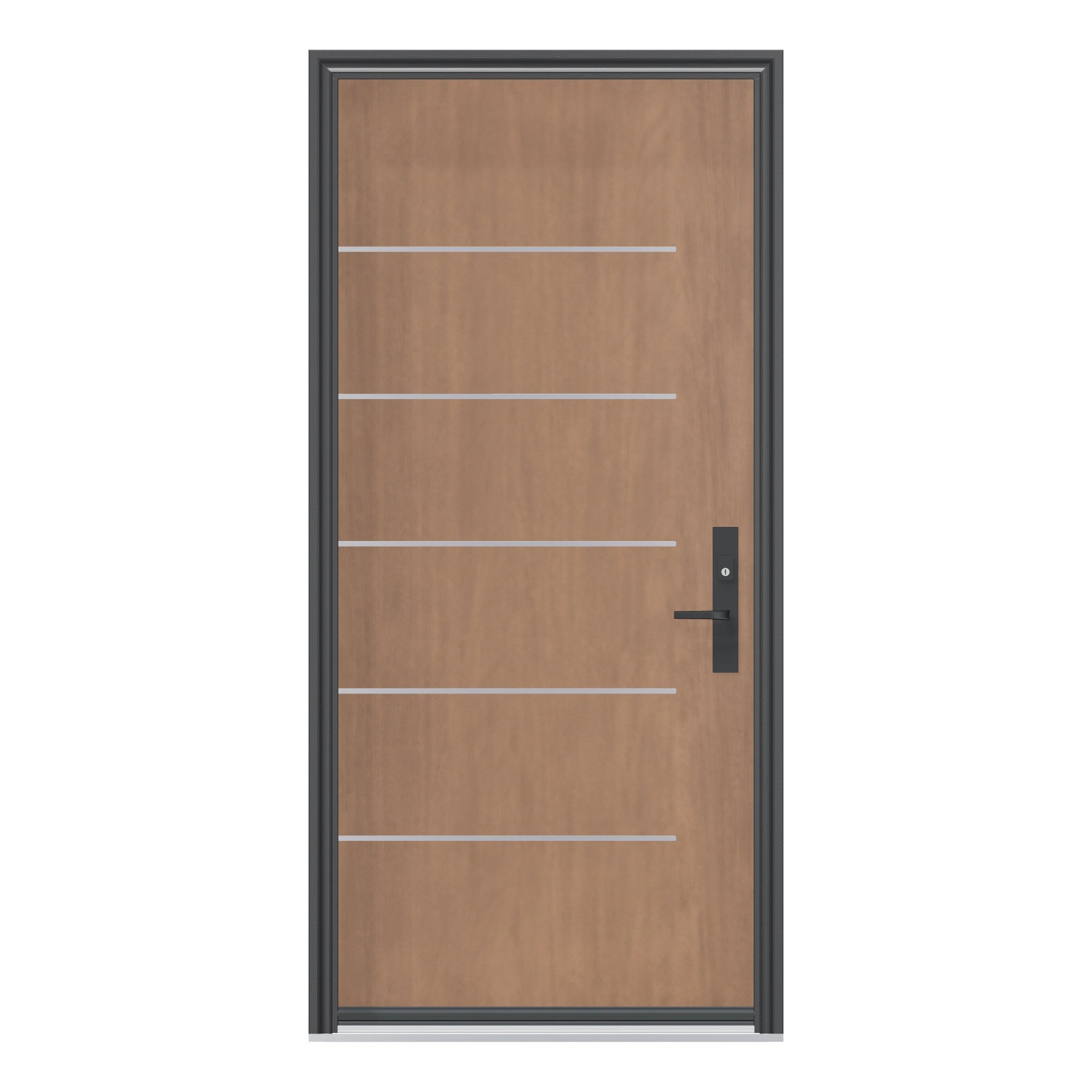 Straight exterior view of 36 × 79 inch SS Elite Fiberglass Entry Door