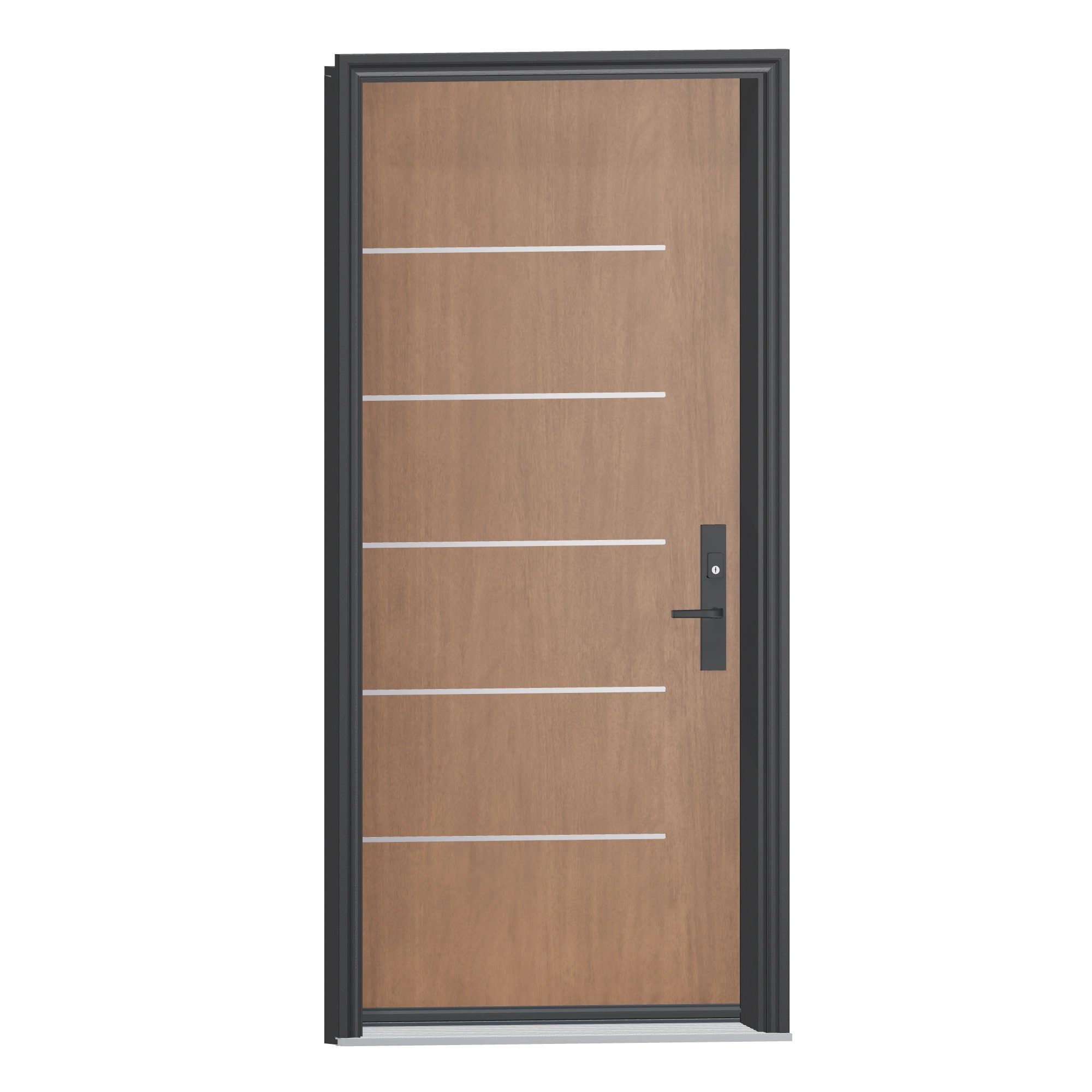 Opposite exterior angle of 36 × 79 inch SS Elite Fiberglass Entry Door
