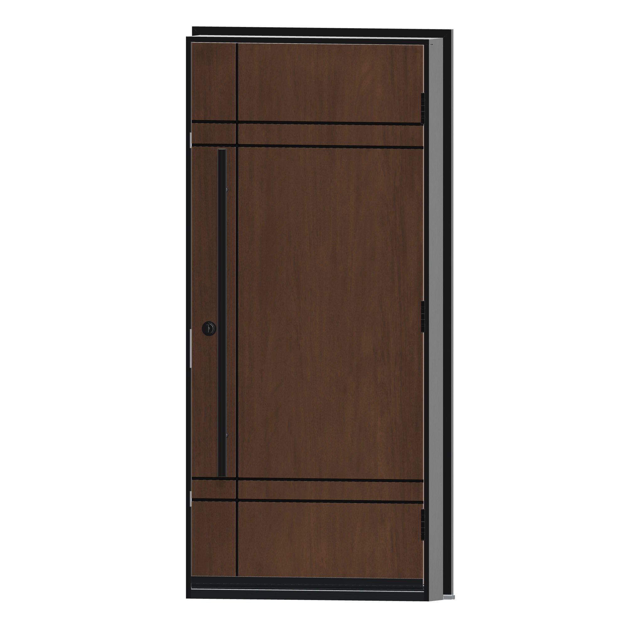 Angled interior view of 36 × 79 inch Studio Fiberglass Entry Door