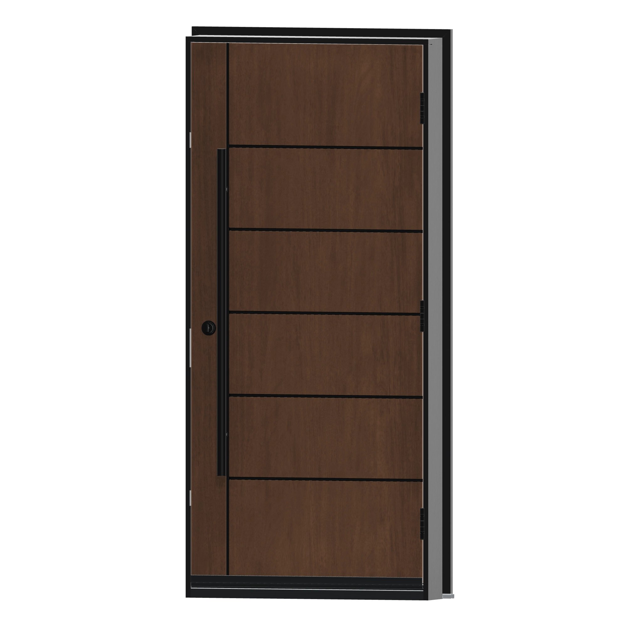 Angled interior view of 36 × 79 inch Tower Fiberglass Entry Door