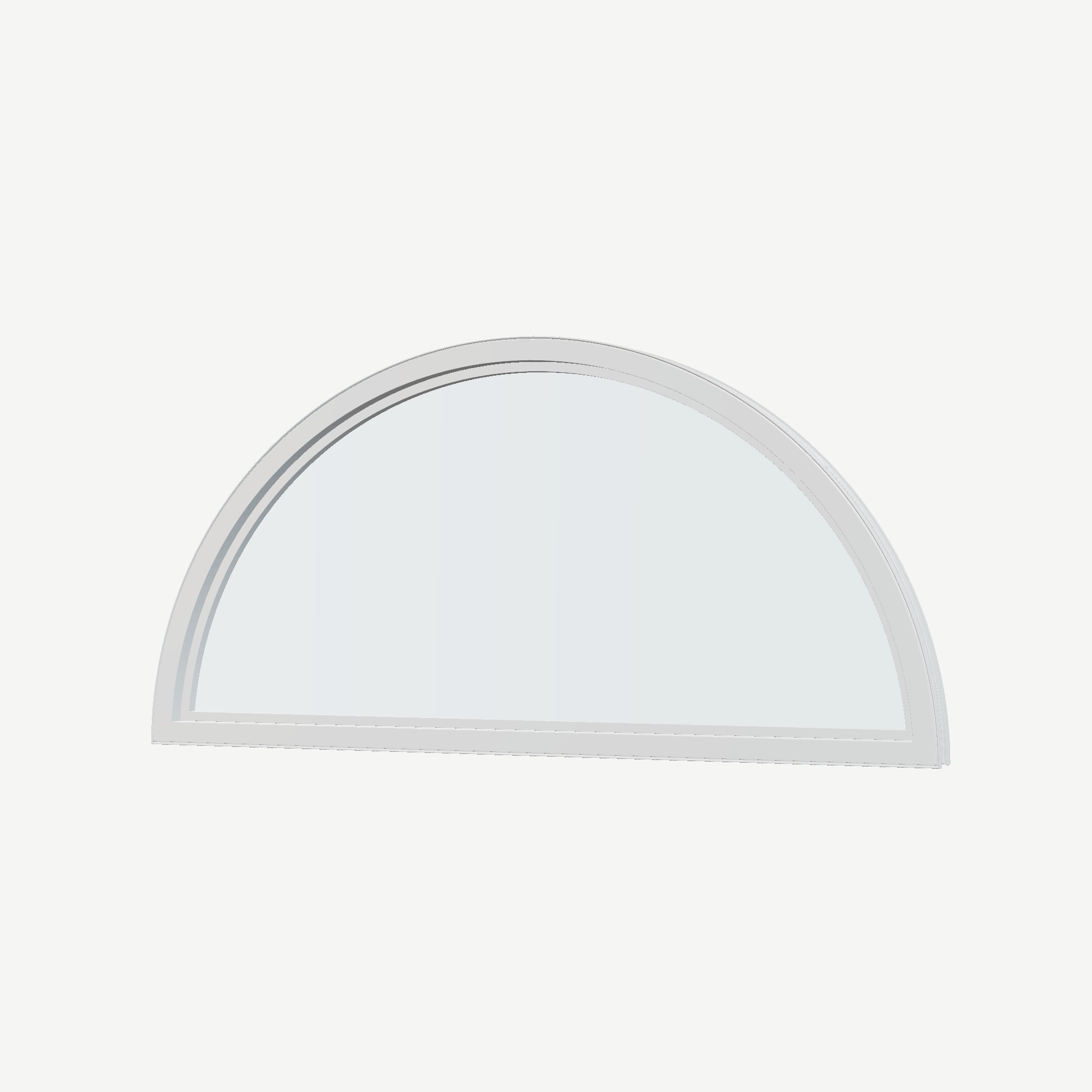 Angled interior view of the 48 × 24 inch ellipse, white exterior / white interior, without nailing flange