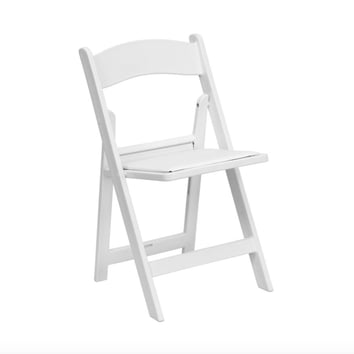 Elopement Package Option: White Folding Chair