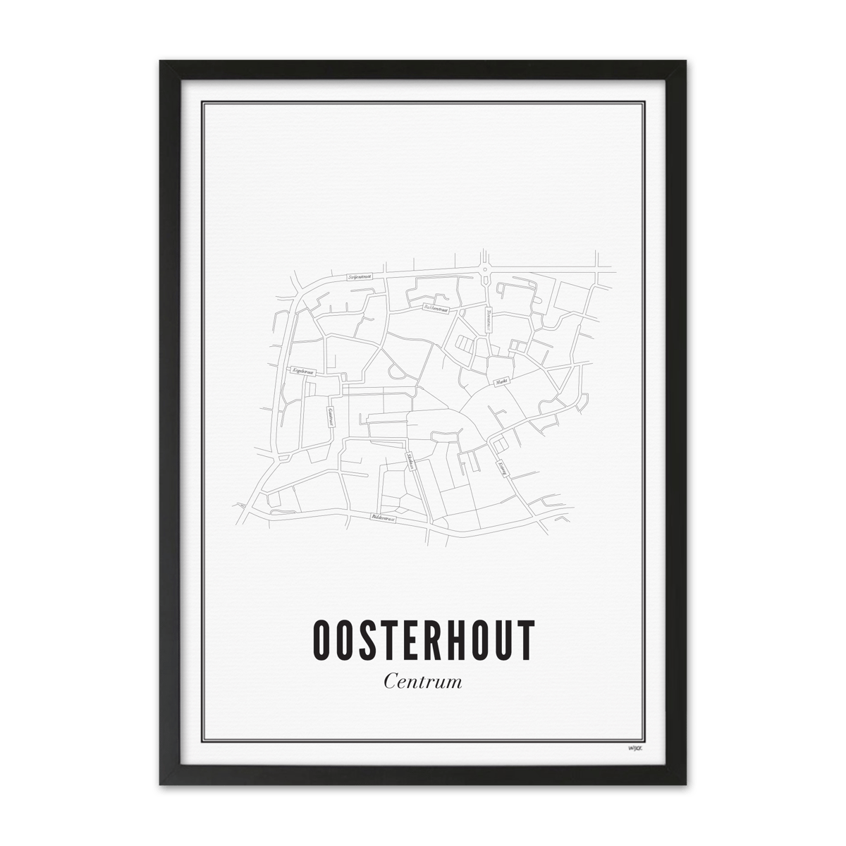 Poster von Oosterhout - Centrum | WIJCK.