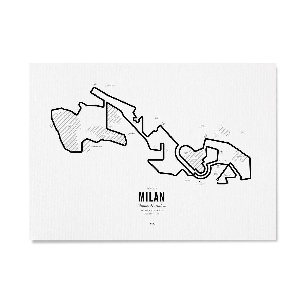 Poster of Marathon Milan 2024 | WIJCK.