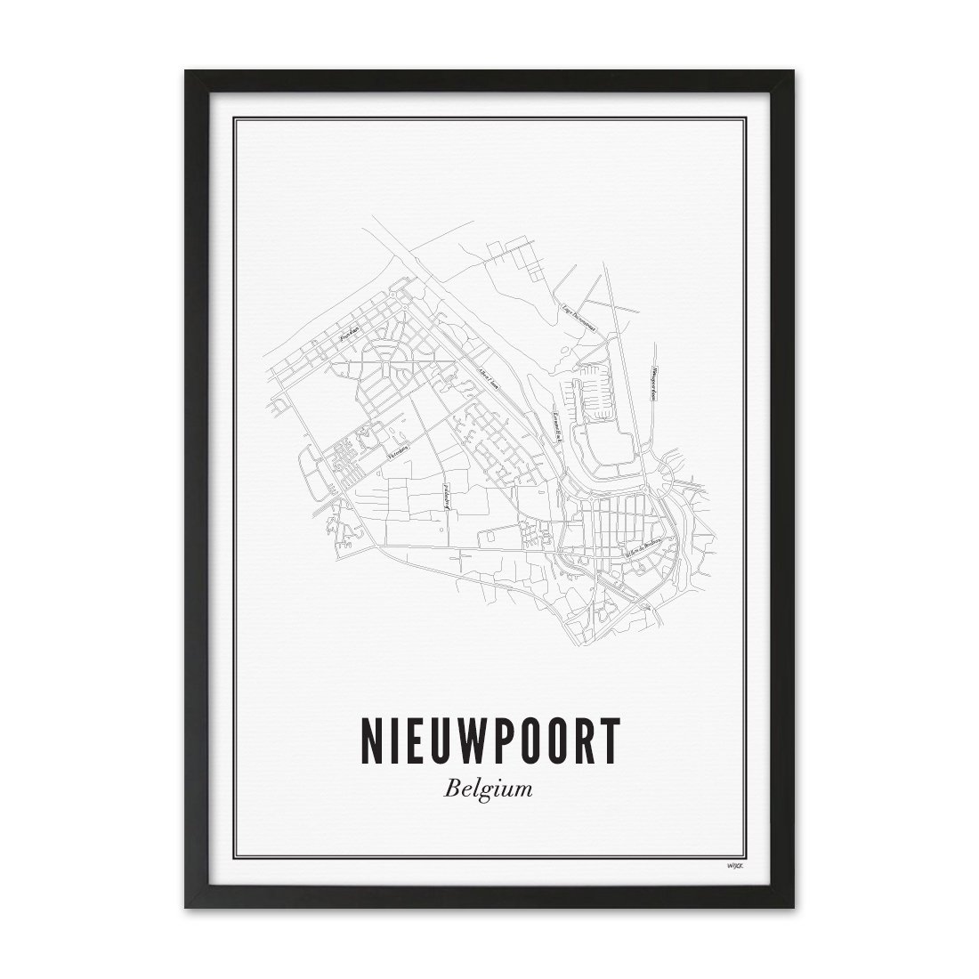 Poster of Nieuwpoort - Stad | WIJCK.