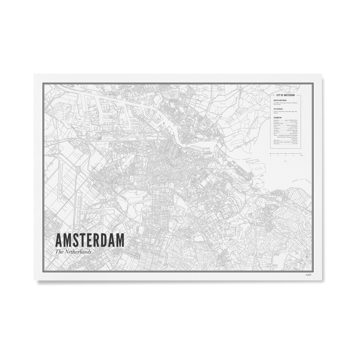 Poster of Amsterdam | WIJCK.