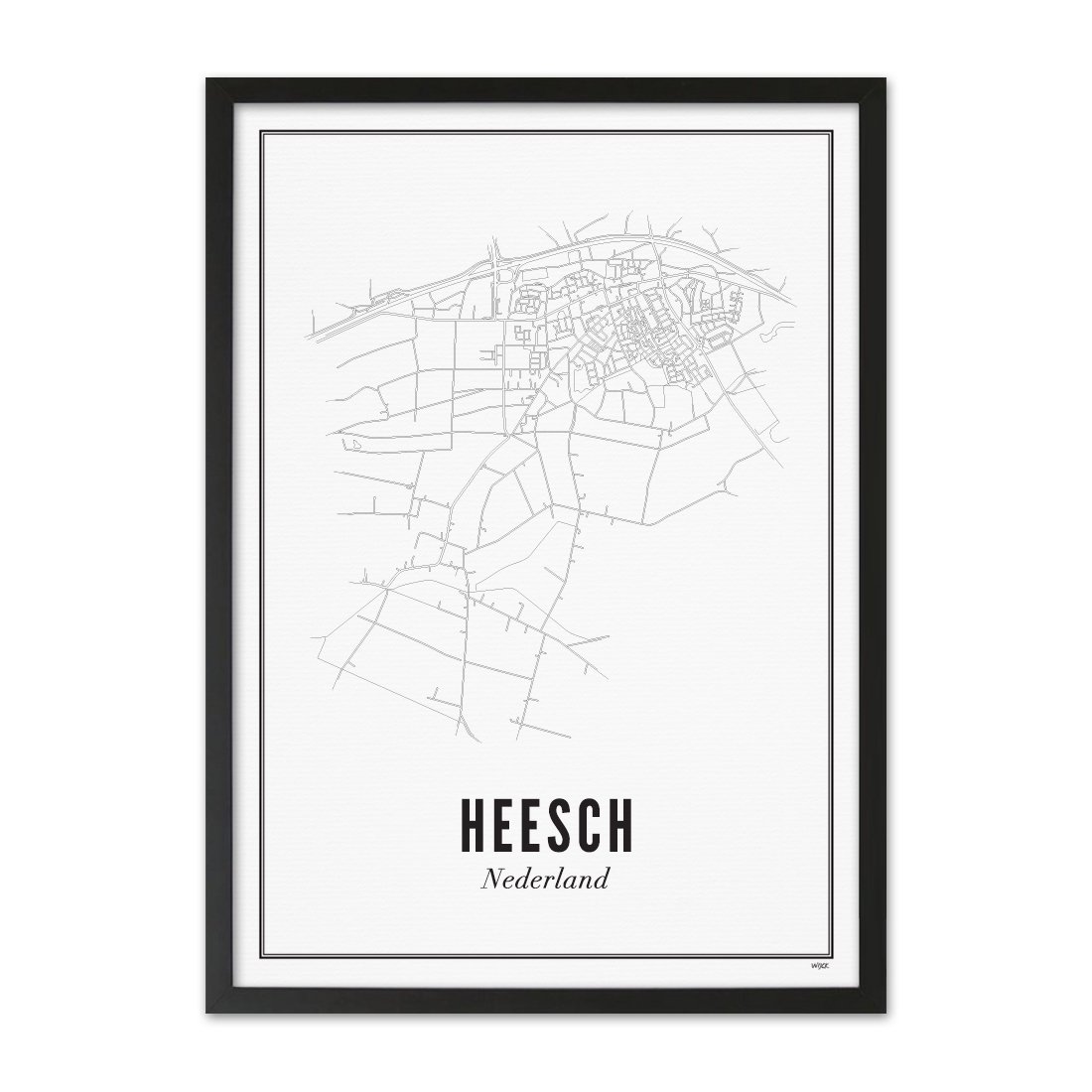 Poster van Heesch - Stad | WIJCK. 