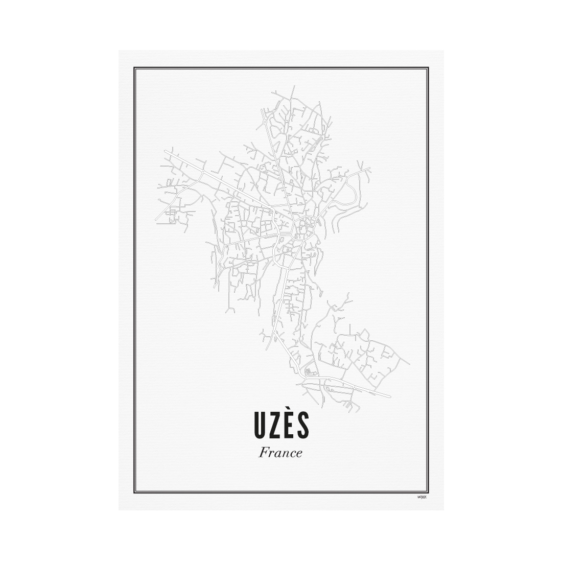 Poster van UZES - Stad | WIJCK. 