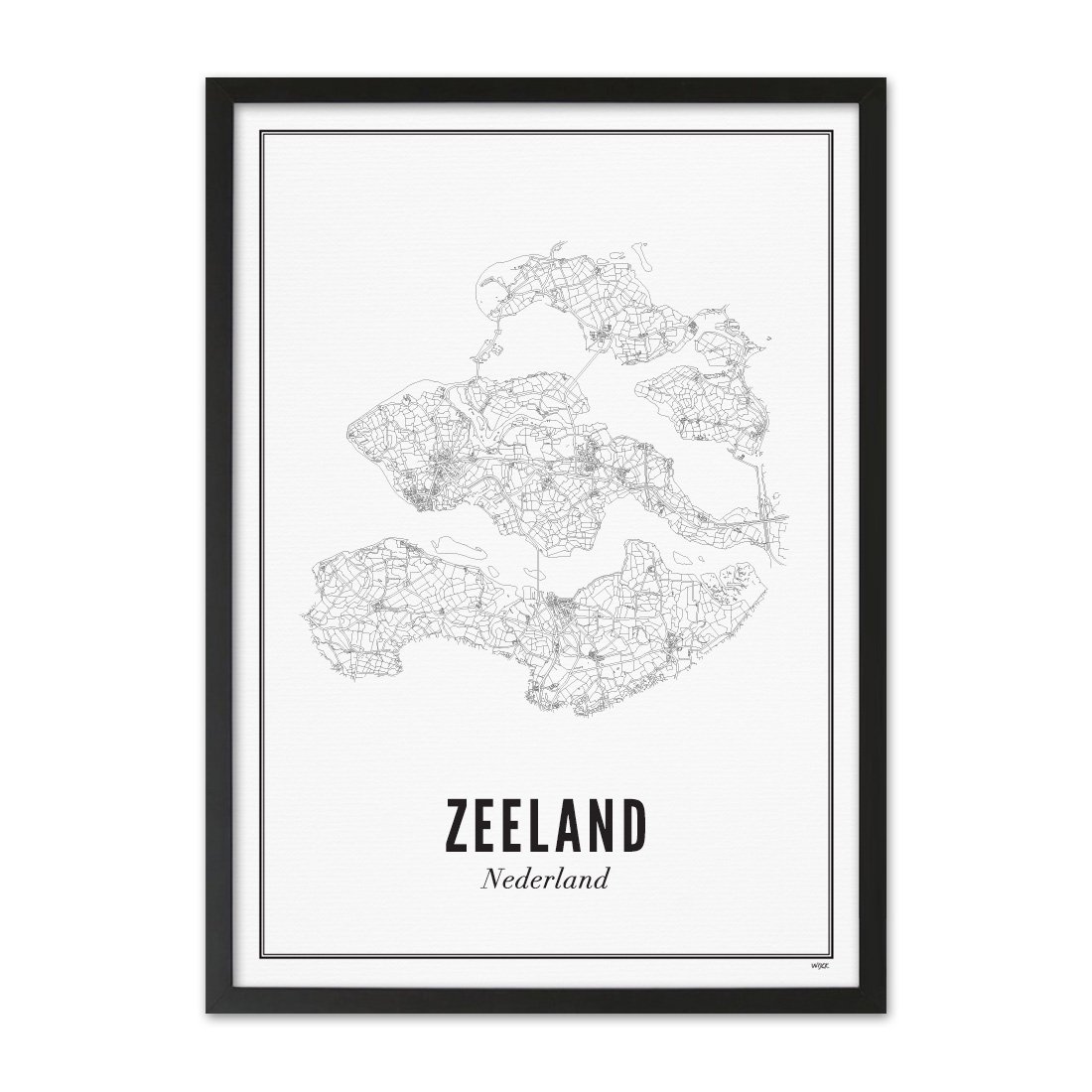 Poster van Zeeland - Provincie | WIJCK. 