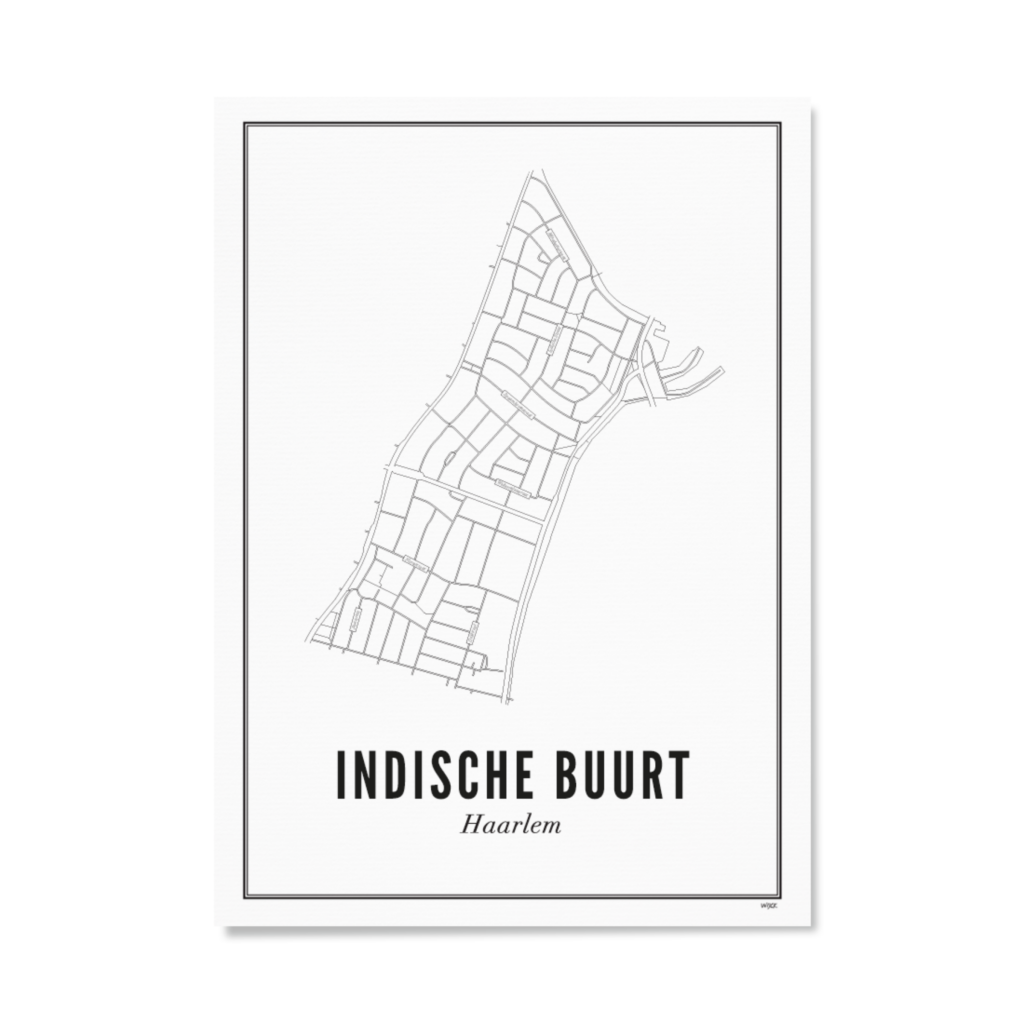 Poster of Haarlem - Indische Buurt | WIJCK.