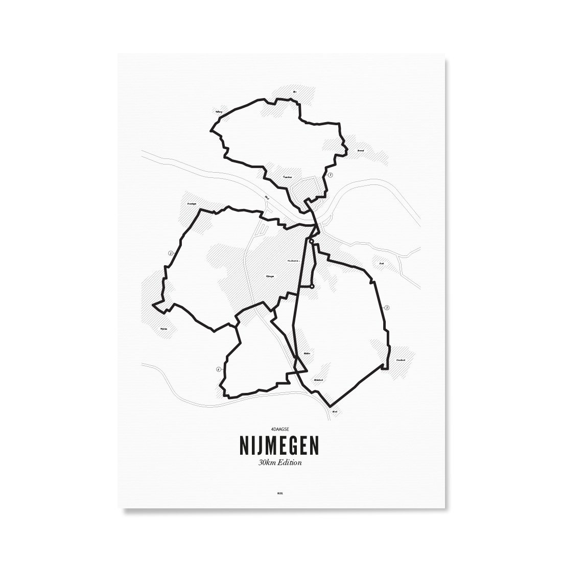 Poster of Nijmegen - 4Days Marches - 30km | WIJCK.
