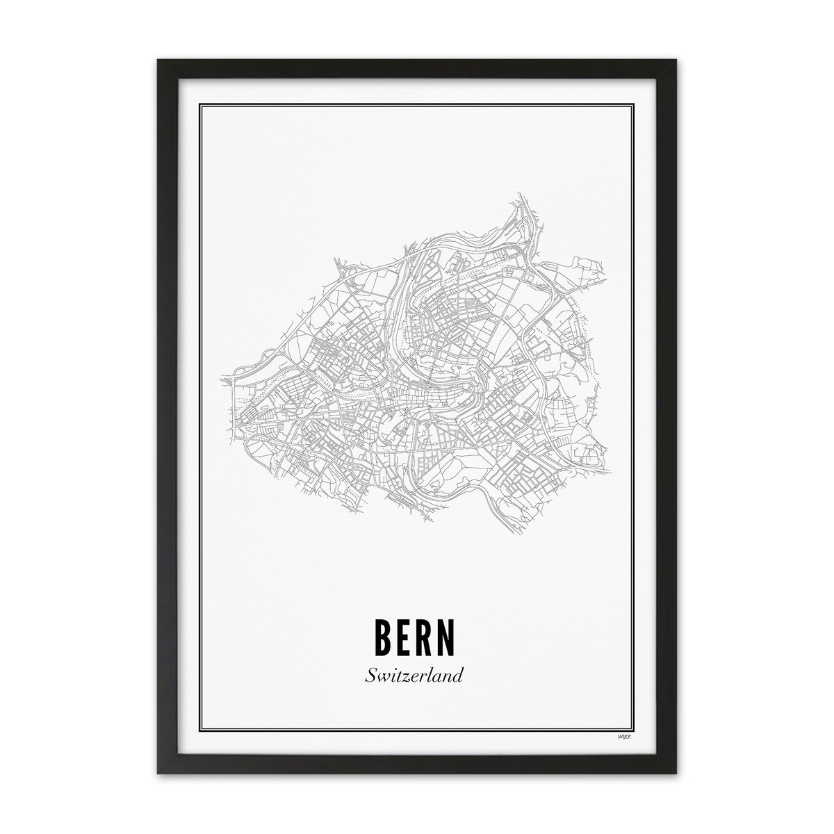 Poster van Bern - Stad | WIJCK. 