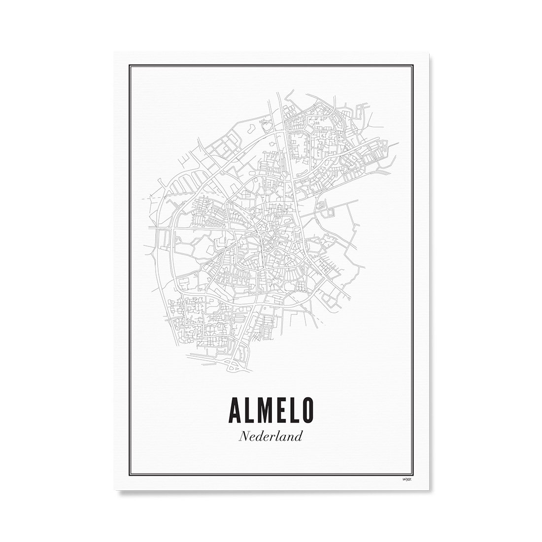 Poster van Almelo - Stad | WIJCK. 