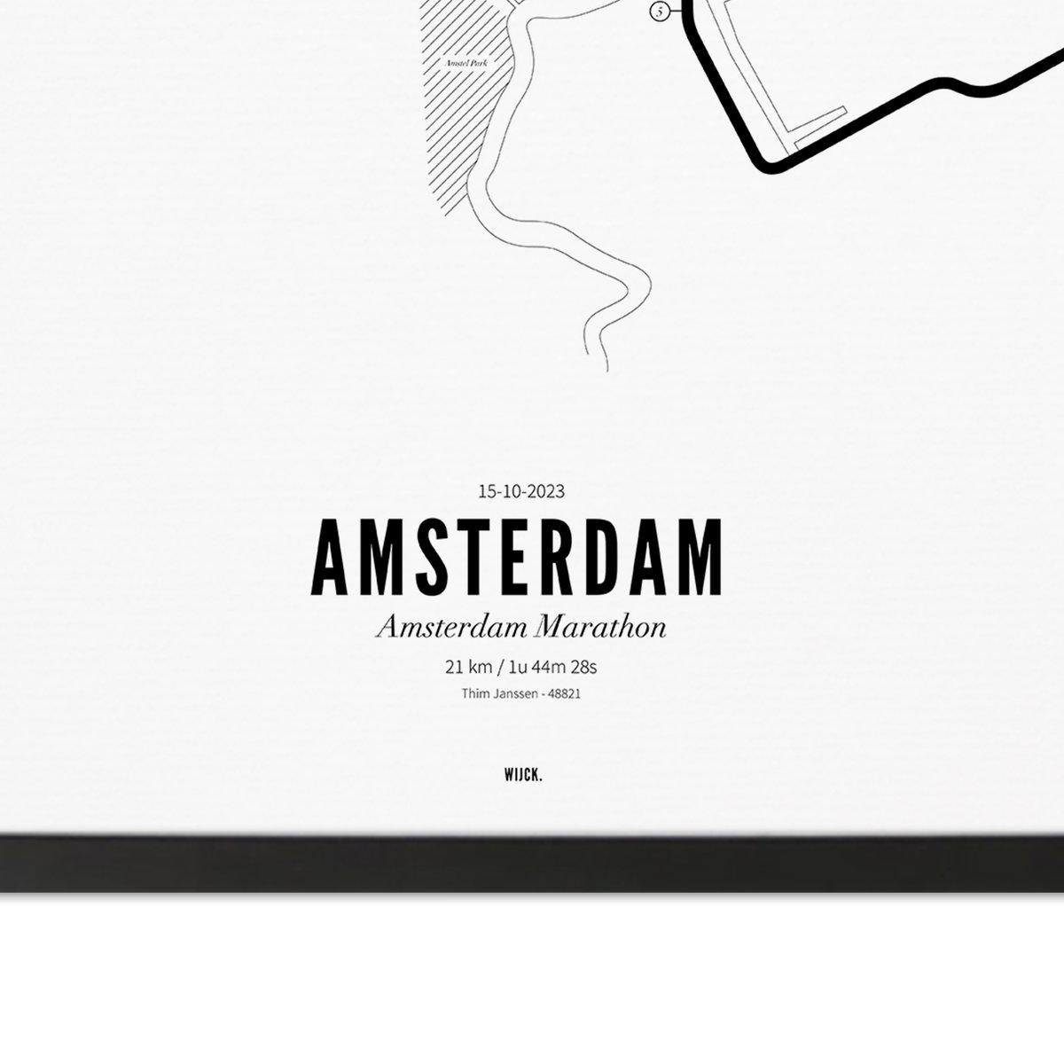 Poster van Halve Marathon Amsterdam 2023 | WIJCK. 