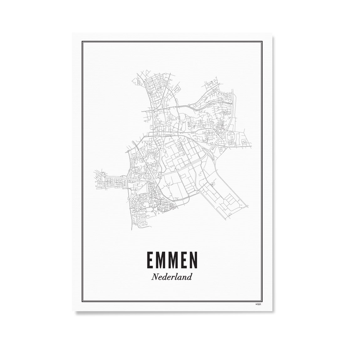 Poster van Emmen - Stad | WIJCK. 