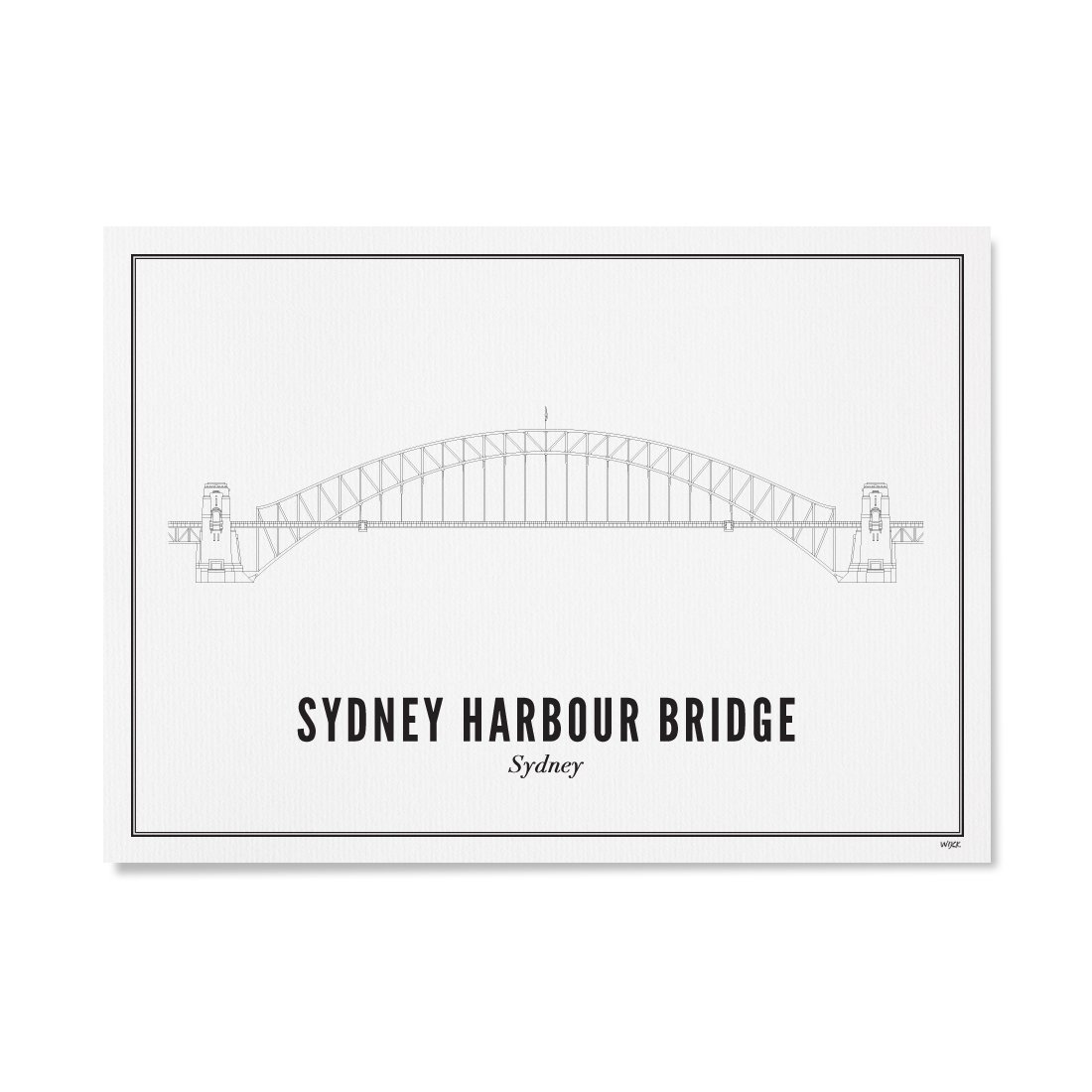 Poster von Sydney - Sydney Harbour Bridge | WIJCK.