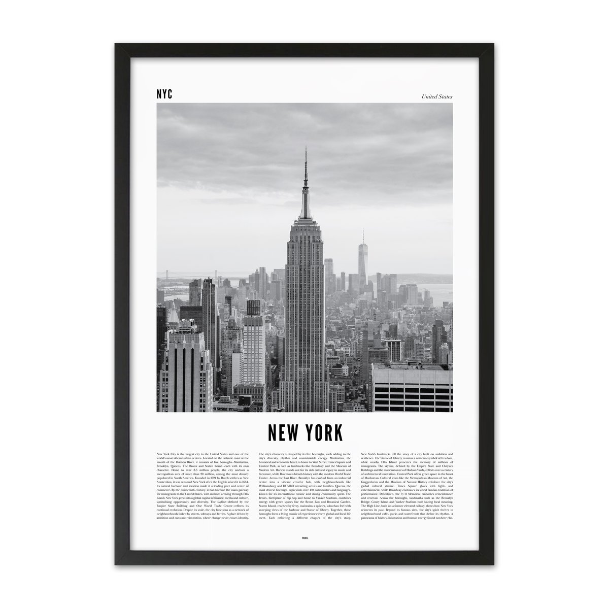 Poster of New York | WIJCK.