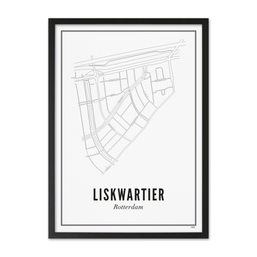 Poster van Rotterdam - Liskwartier | WIJCK. 