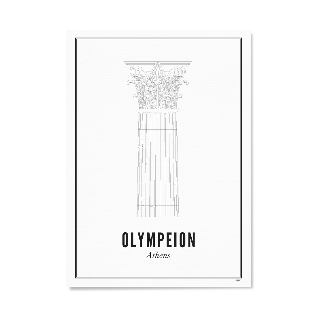 Poster von Athen - Olympeion | WIJCK.