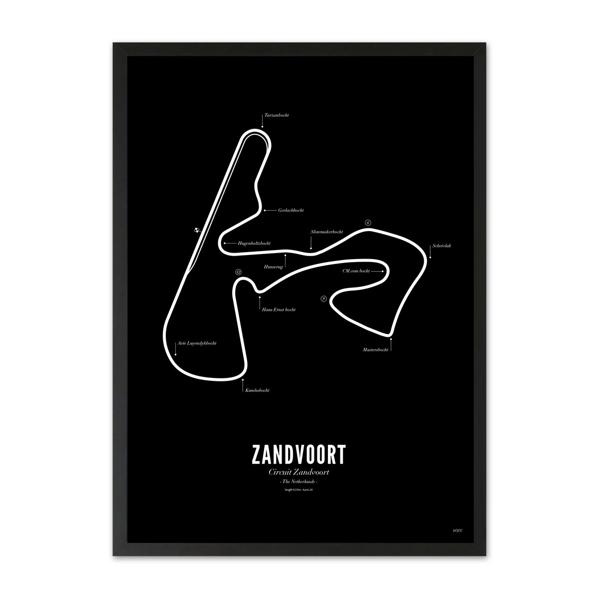 Circuit Zandvoort Poster | WIJCK. Official Partner