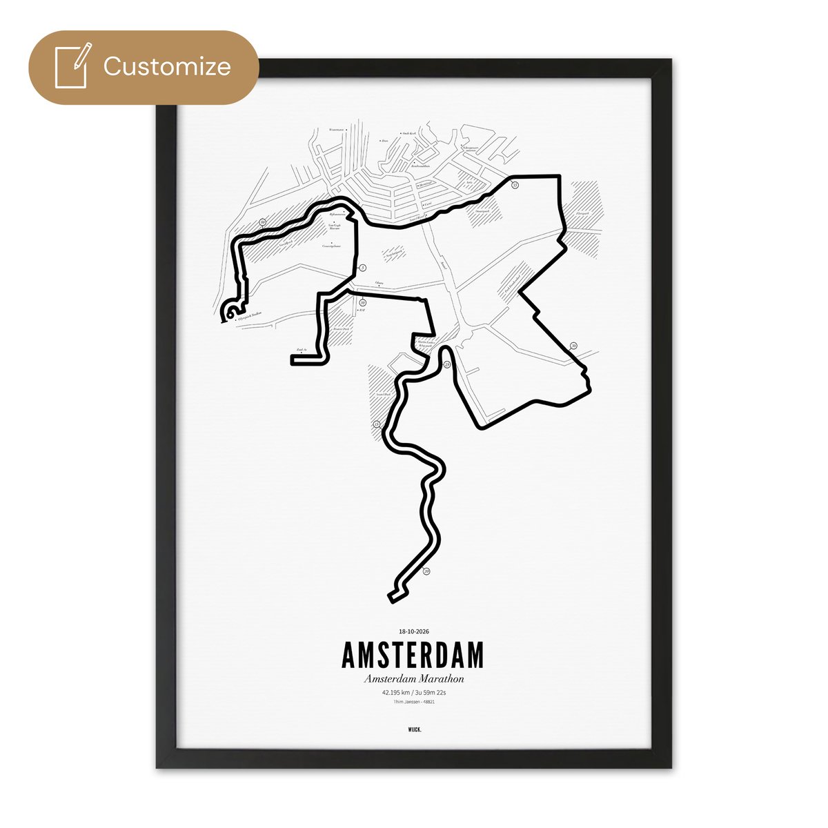 Poster van Marathon Amsterdam 2026 | WIJCK. 