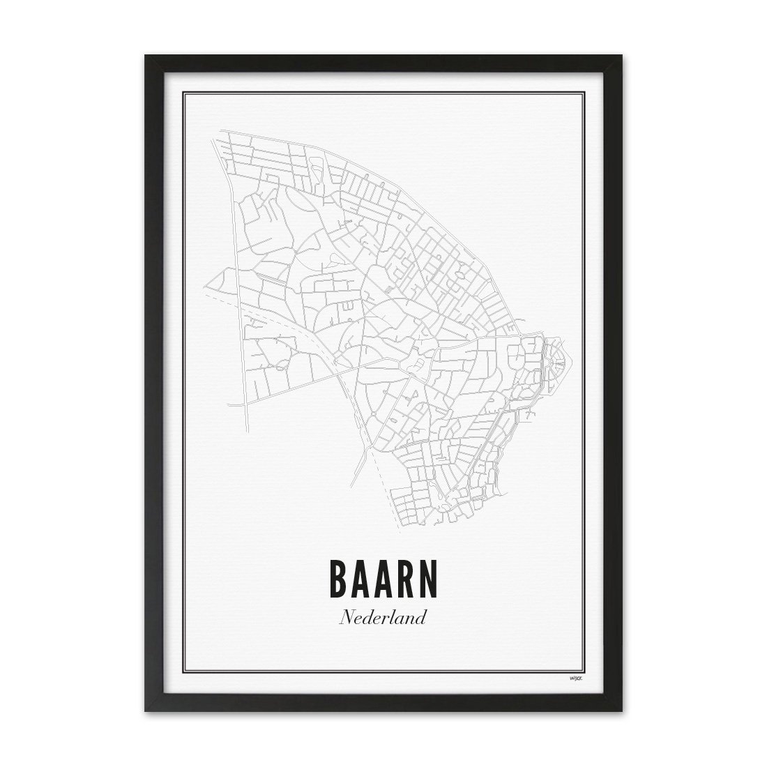 Poster van Baarn - Stad | WIJCK. 