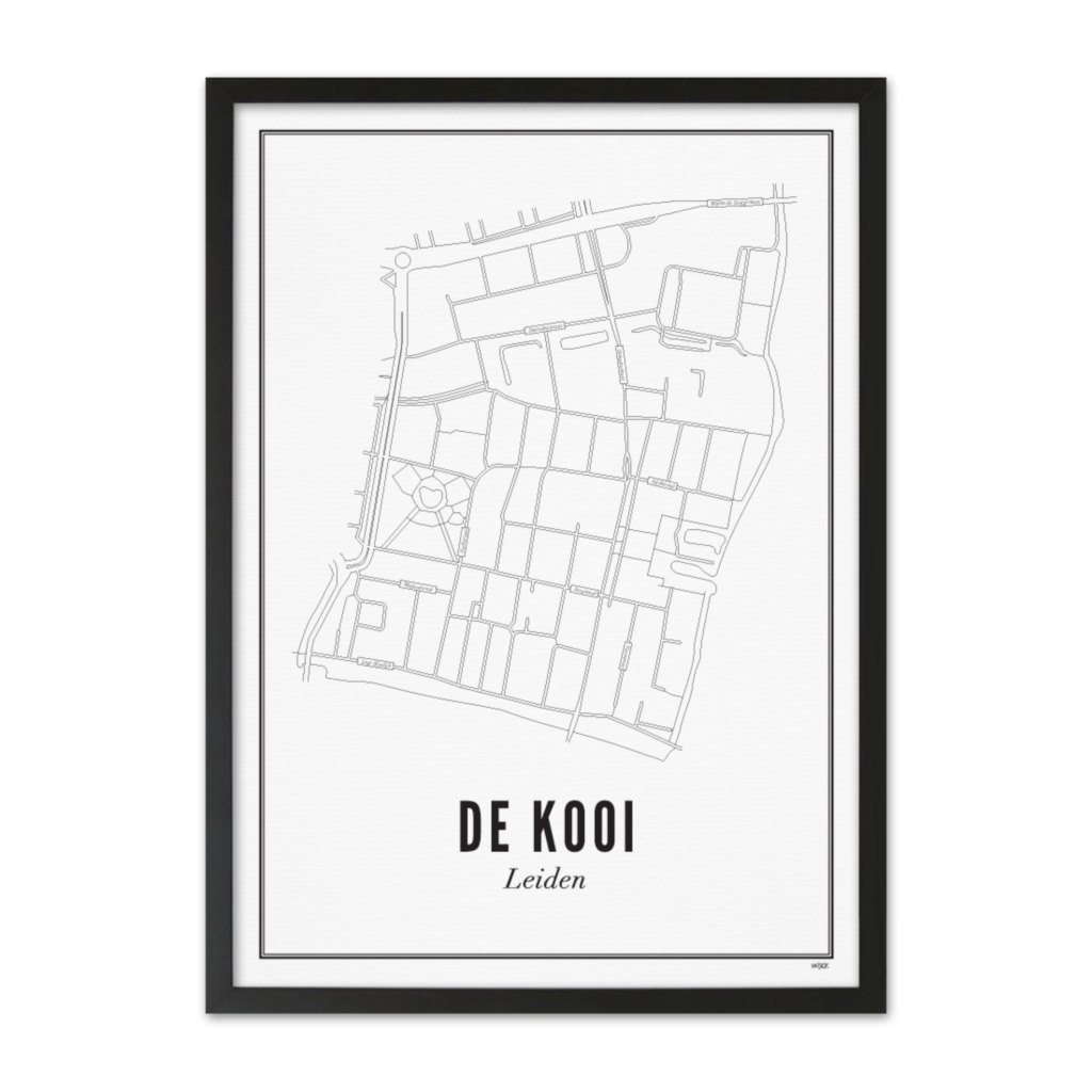 Poster von Leiden - De Kooi | WIJCK.