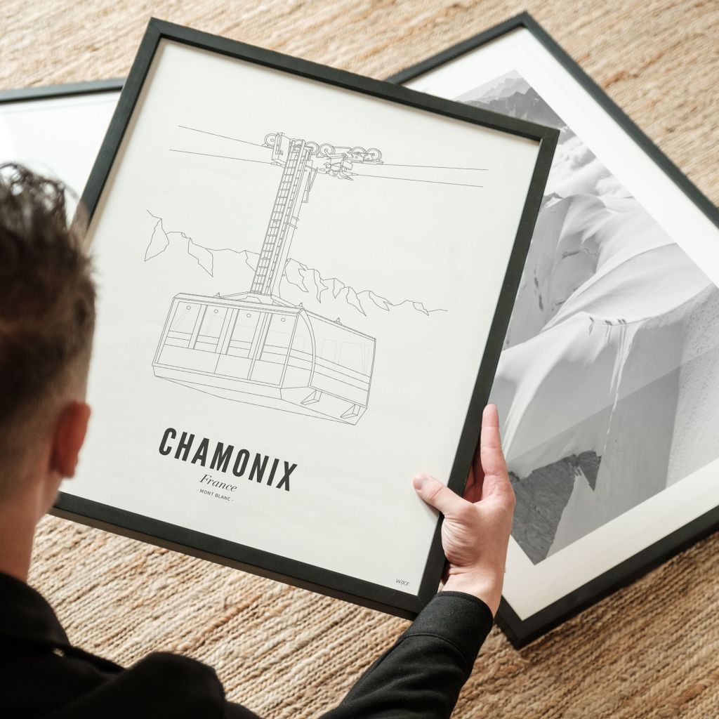 Poster van Chamonix - Skilift | WIJCK. 