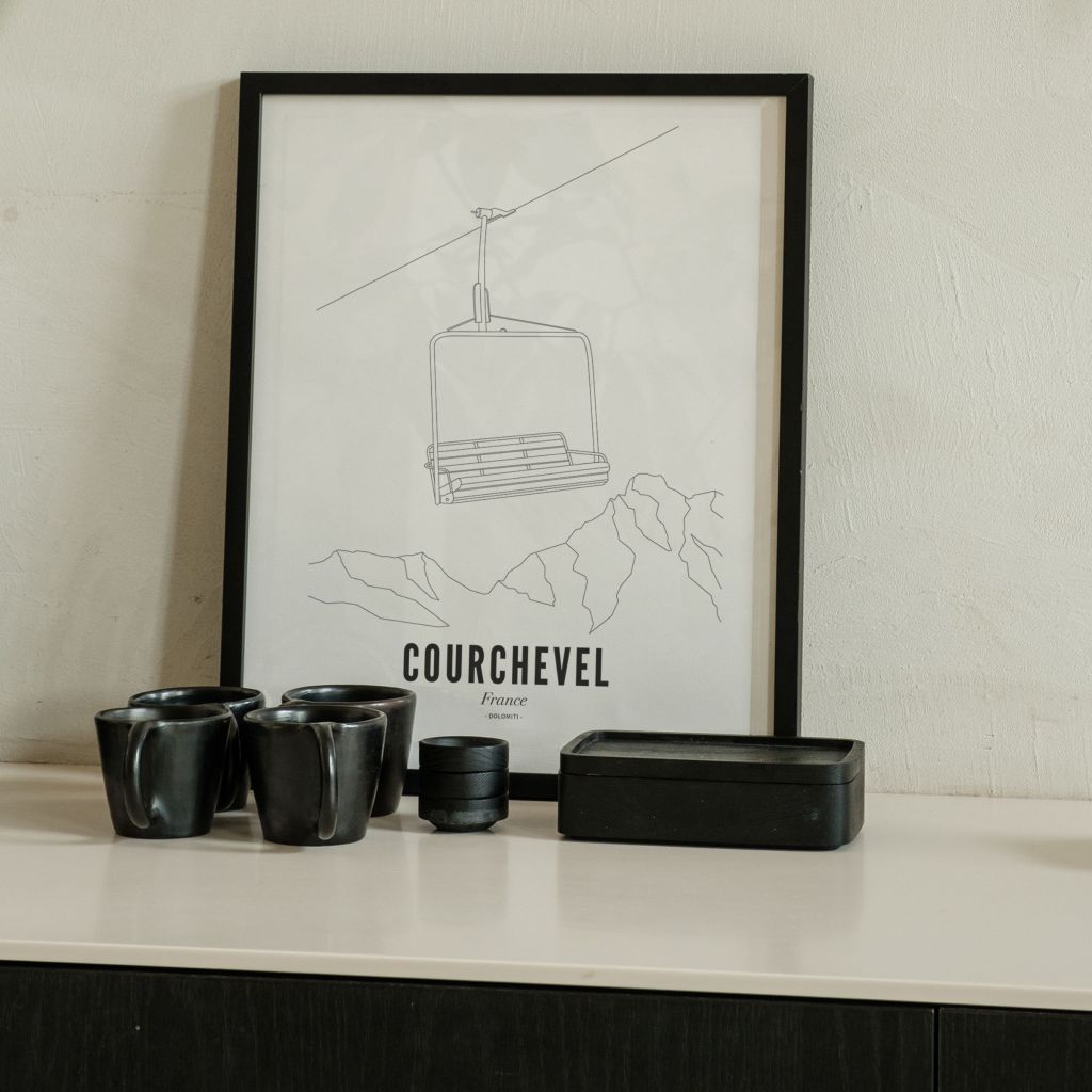 Poster of Courchevel - Ski lift | WIJCK.