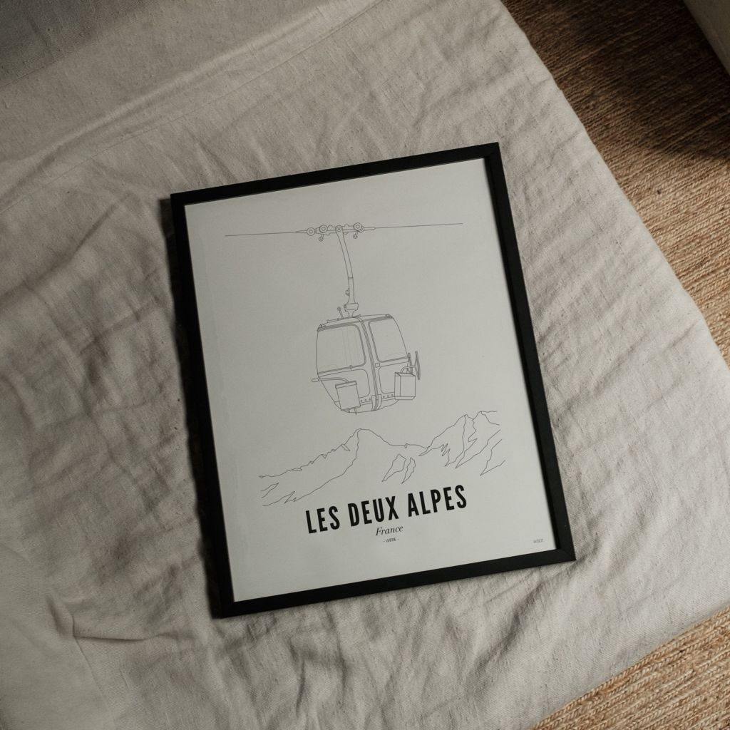 Poster of Les Deux Alpes - Ski lift | WIJCK.