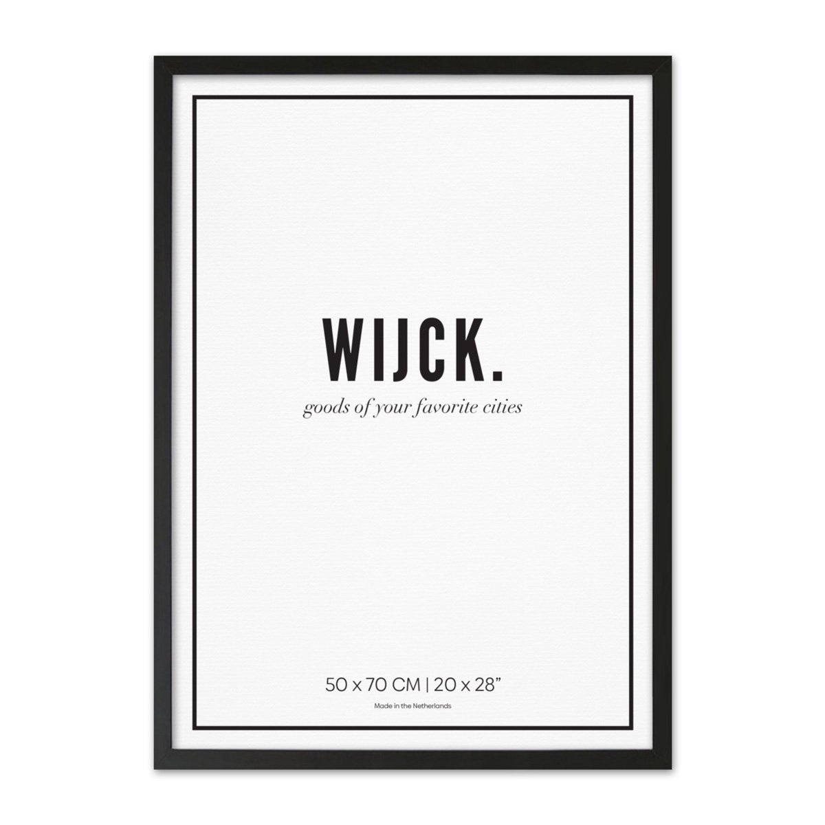 Black Frame B2 - 50x70 cm | WIJCK.