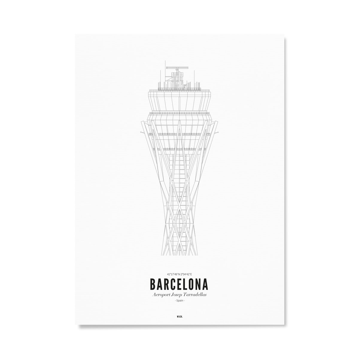Poster von Flughafen Barcelona | WIJCK.