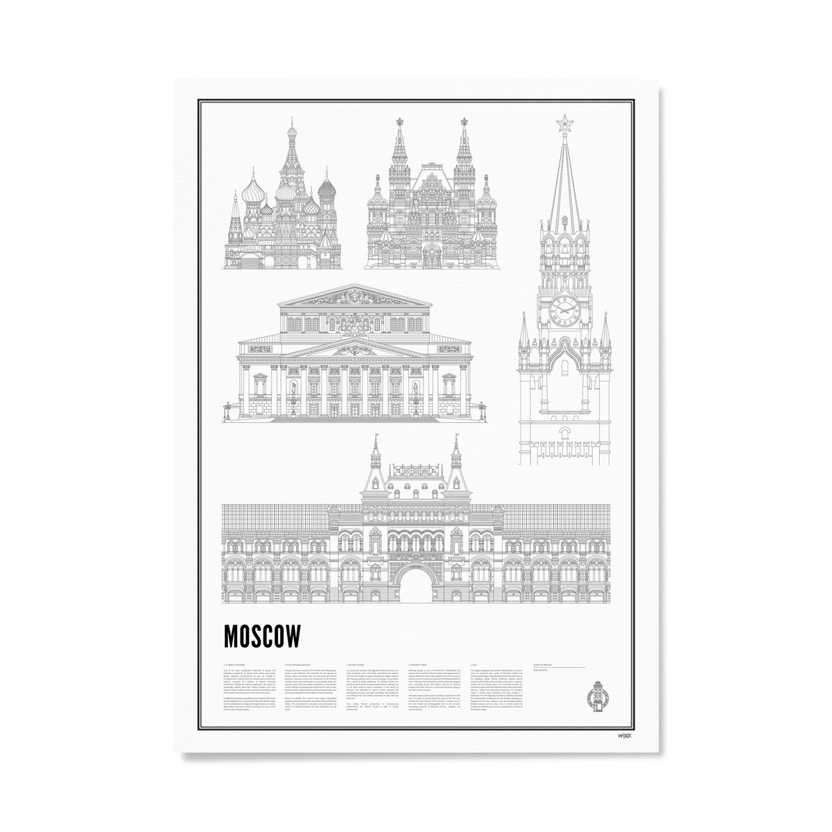 Poster von Iconics of Moscow | WIJCK.