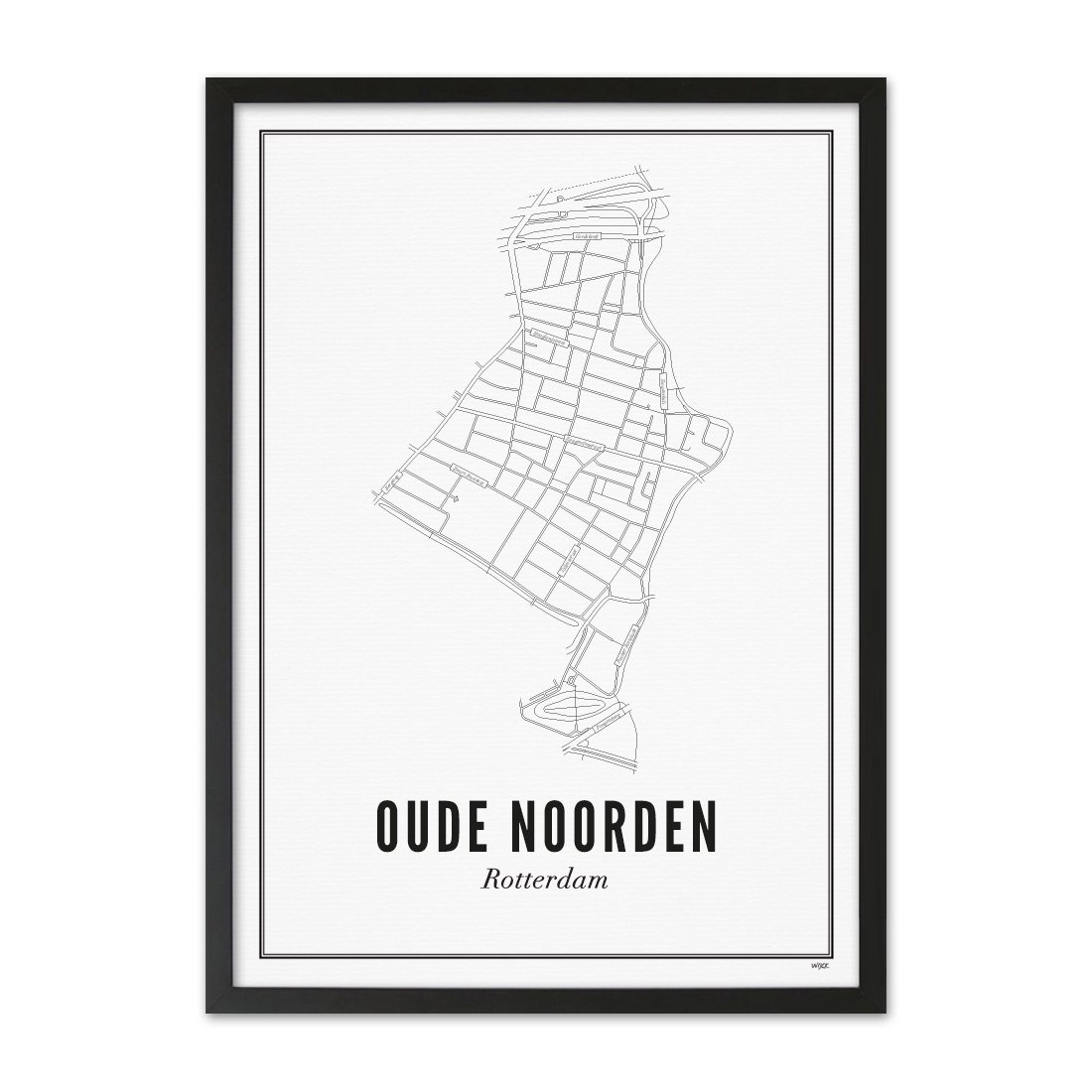 Poster von Rotterdam - Oude Noorden | WIJCK.