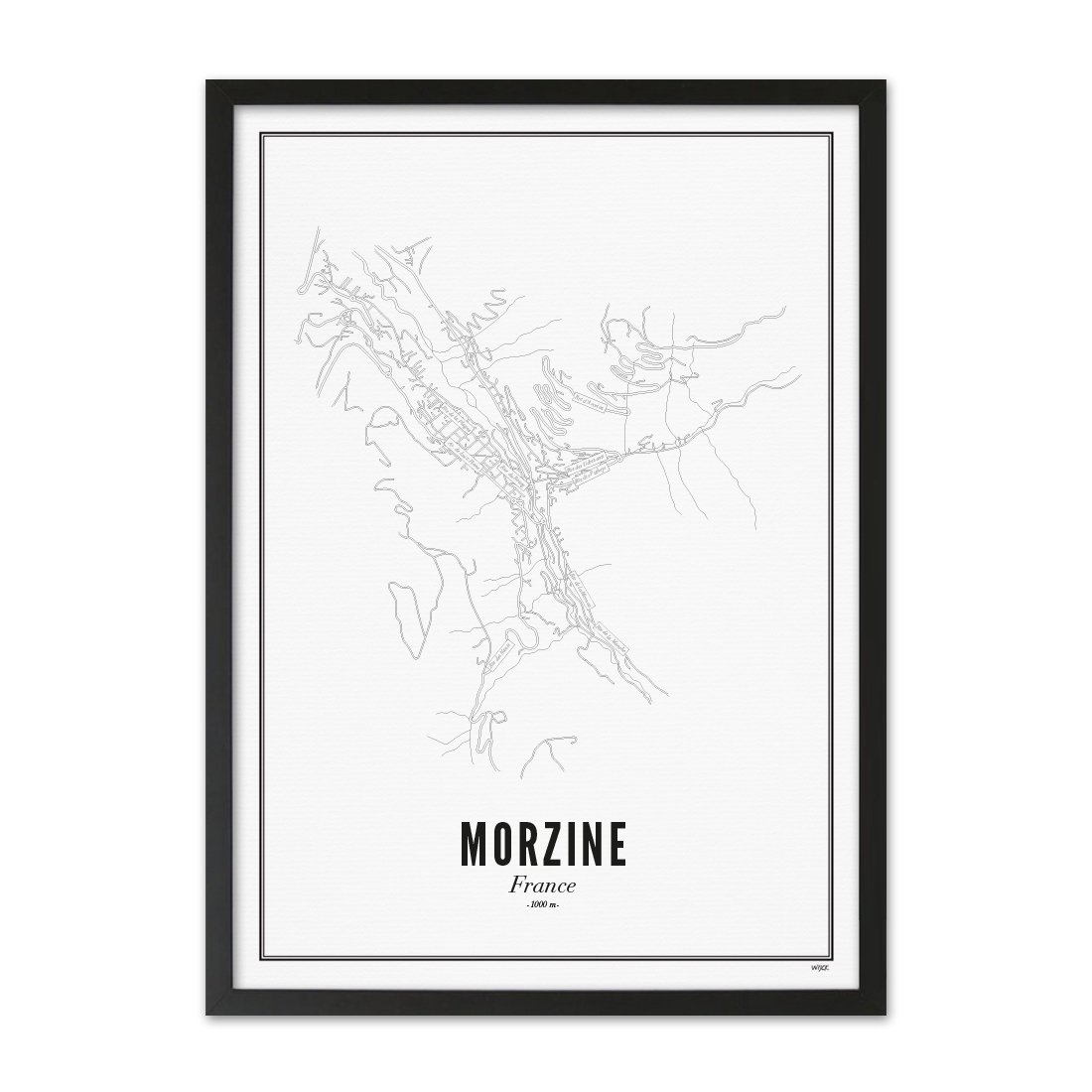 Poster van Morzine - Stad | WIJCK. 