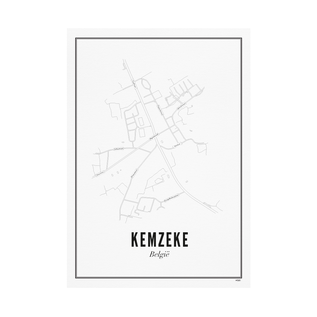 Poster of Kemzeke - City | WIJCK.