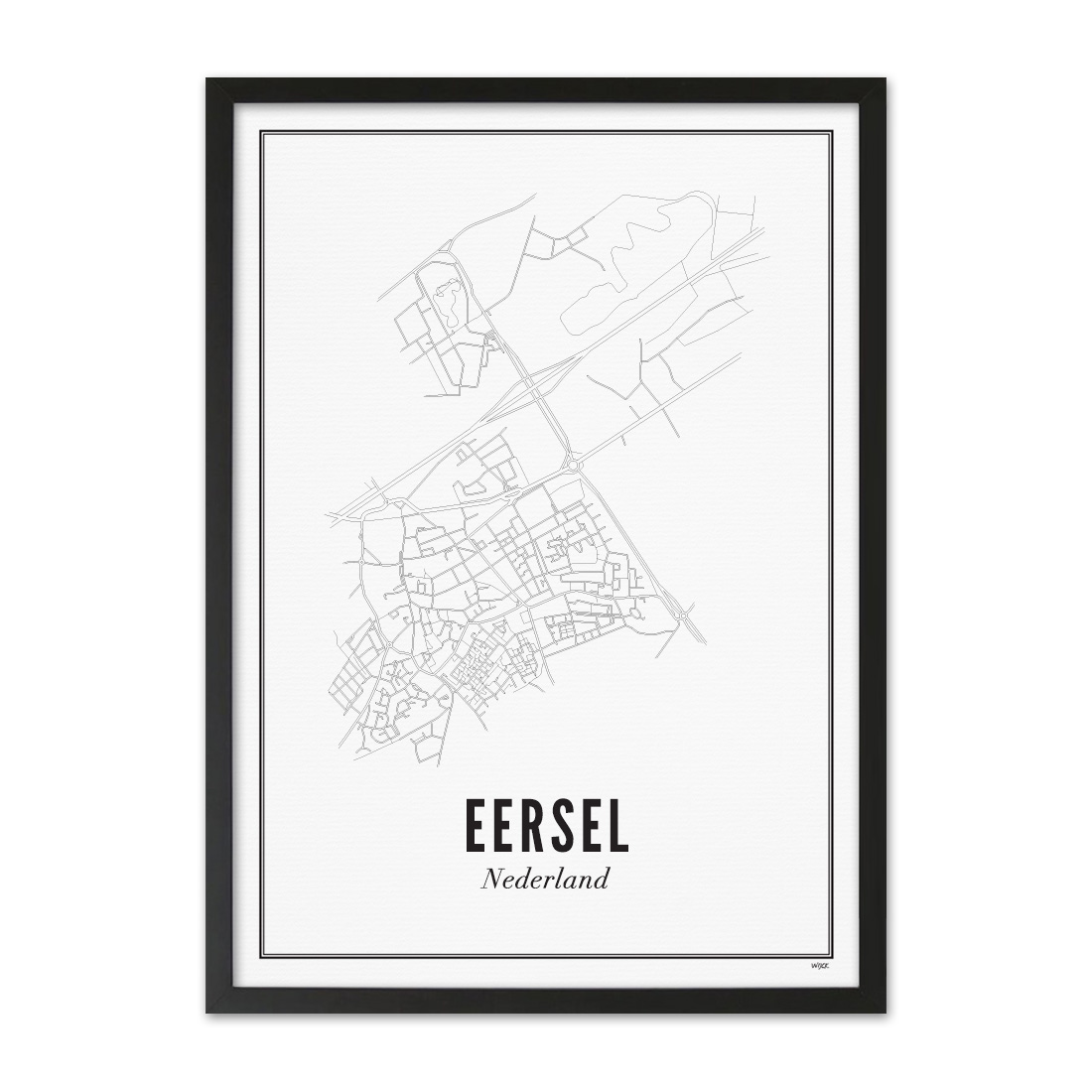 Poster van Eersel - Stad | WIJCK. 