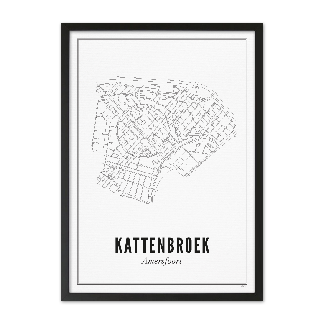 Poster van Amersfoort - Kattenbroek | WIJCK. 