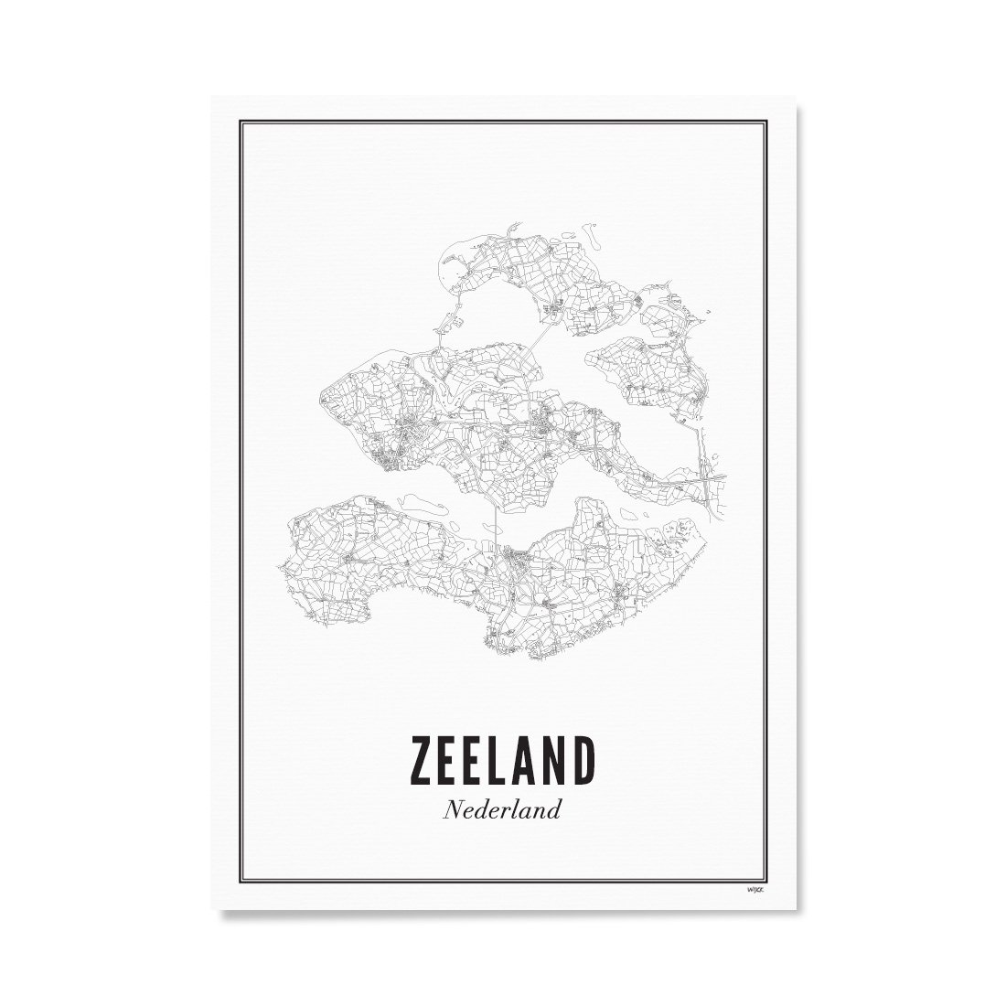 Poster van Zeeland - Provincie | WIJCK. 