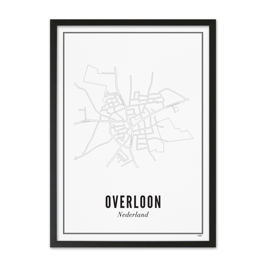 Poster van Overloon - Noord-Brabant | WIJCK. 