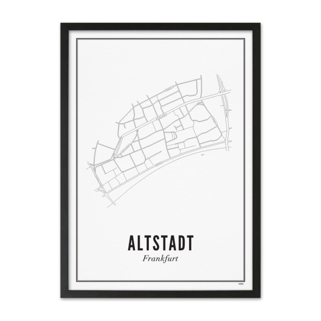 Poster von Frankfurt - Altstadt | WIJCK.